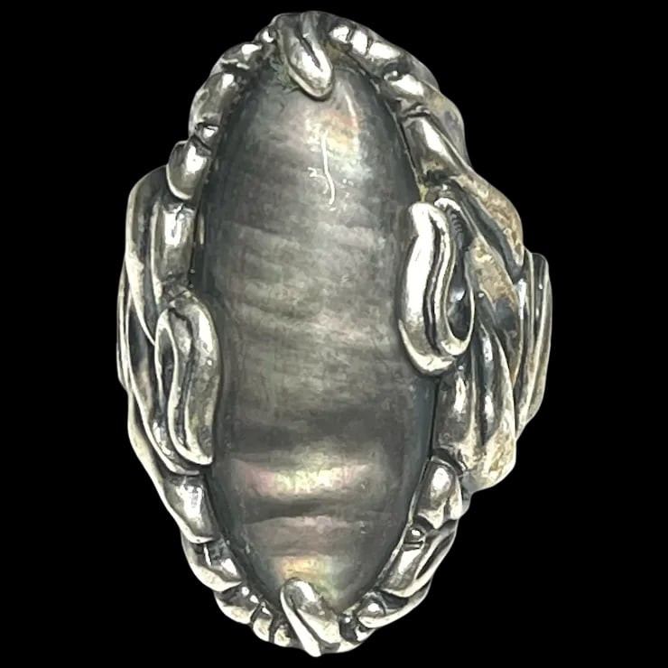 Estate Signed Carolyn Pollack Sterling Silver Statement Ring (1 of 5)