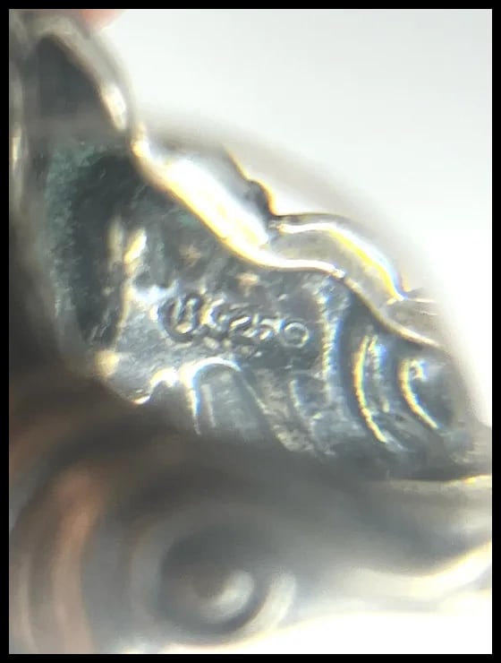 Estate Signed Carolyn Pollack Sterling Silver Statement Ring - 4