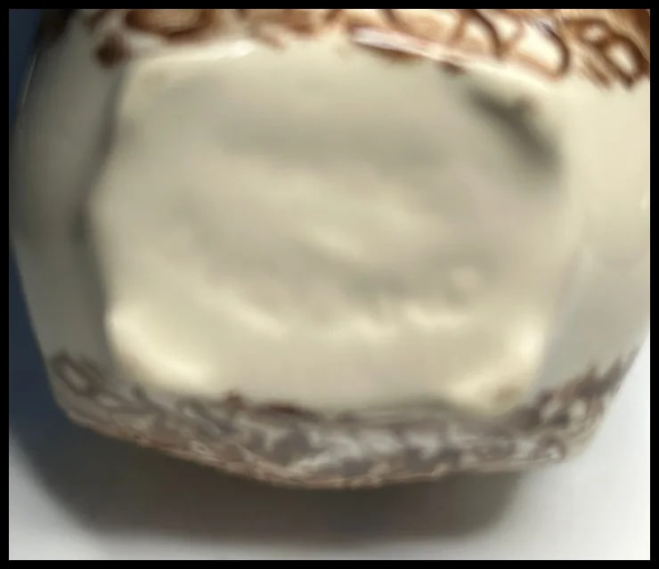 Vintage Trinket Box Stagecoach Horses Brown Transferware Made in England - 7