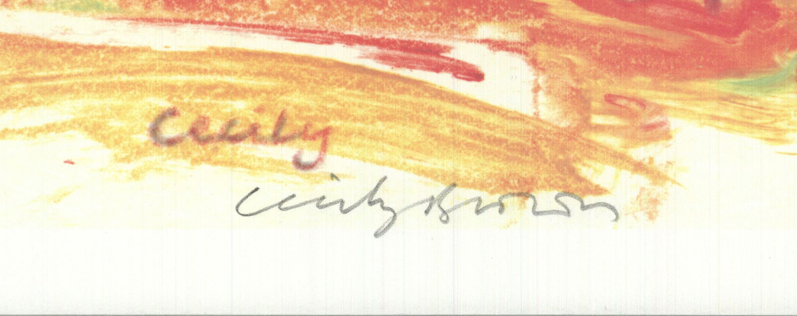 Cecily Brown - American Dance Festival - 2001 Serigraph - SIGNED 22" x 29.5" - 2