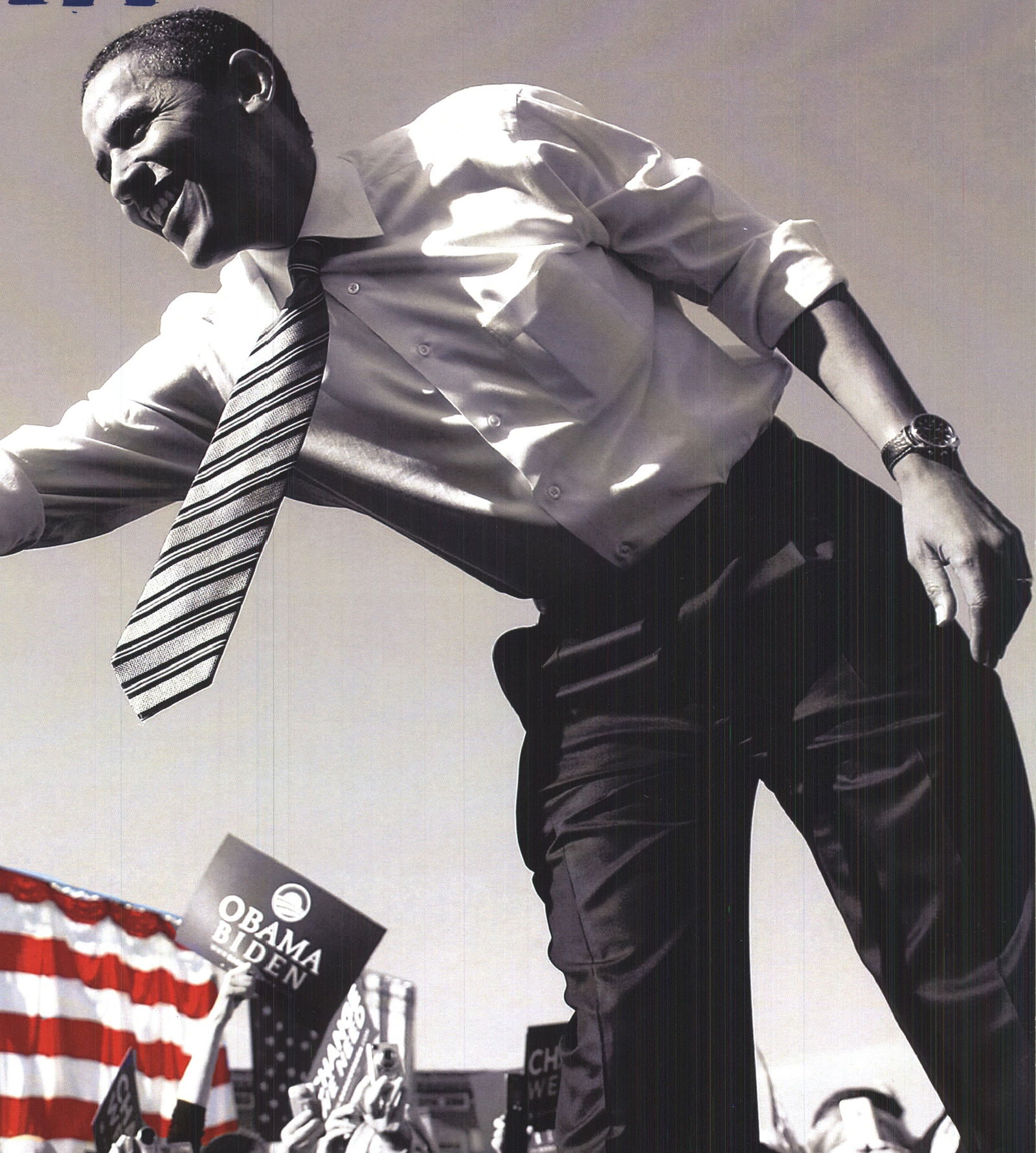 Joe Raedle - Barack Obama: Yes We Can (Crowd) - 2008 Offset Lithograph 12.25" x 16" - 2