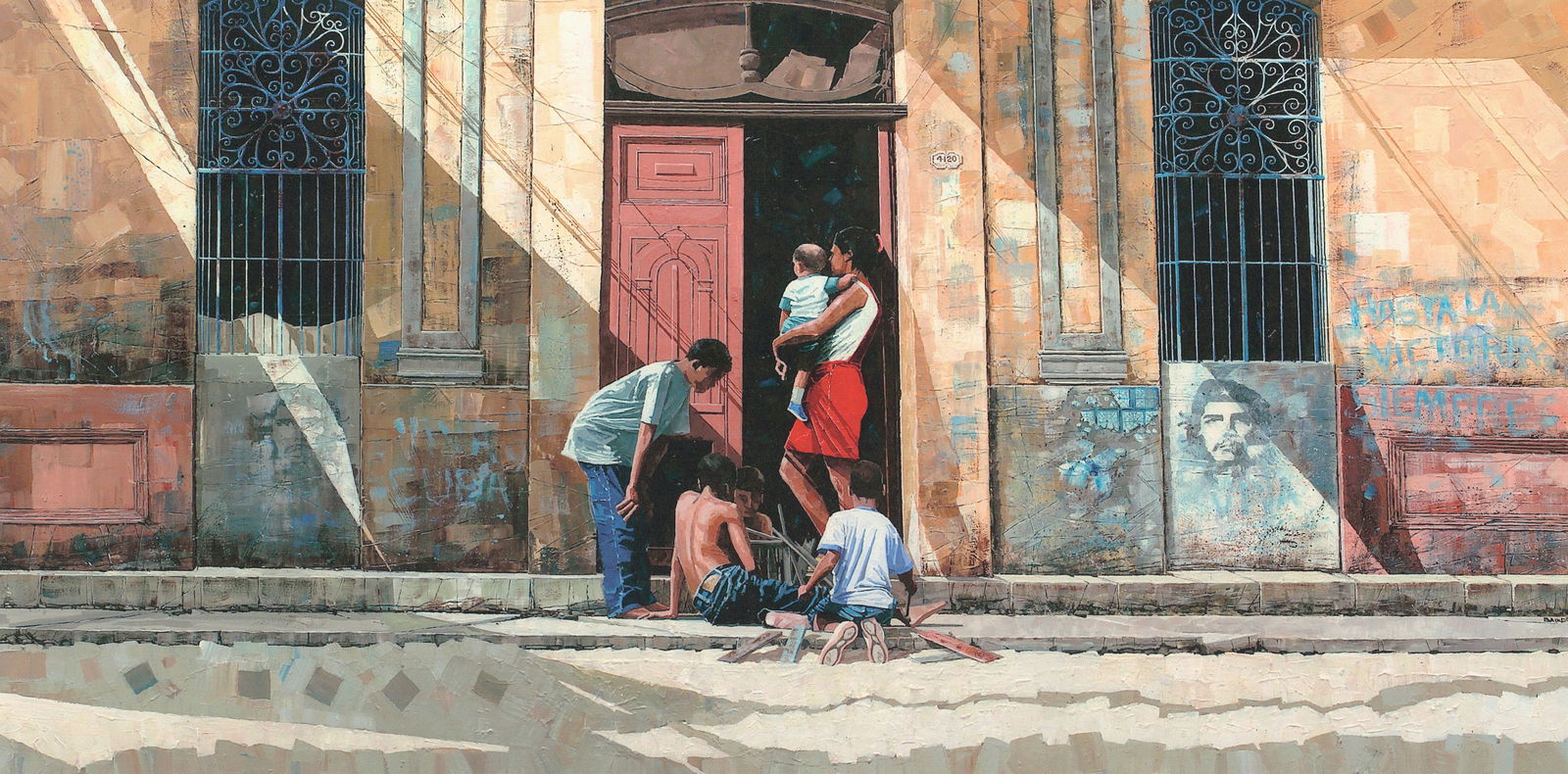 Dwight Baird - Children of the Caribbean - 2005 Giclee - SIGNED 22" x 39.75" - 3