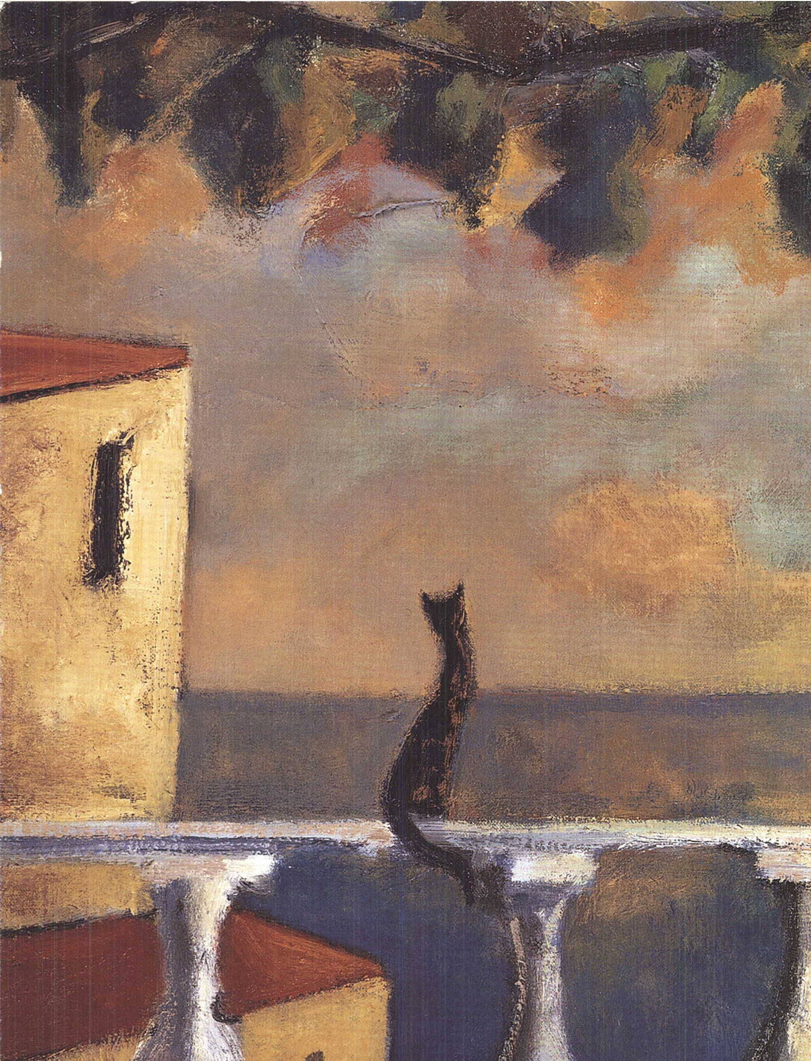 Didier Lourenco - Couple and Cat - 2002 Offset Lithograph 9" x 20" - 4