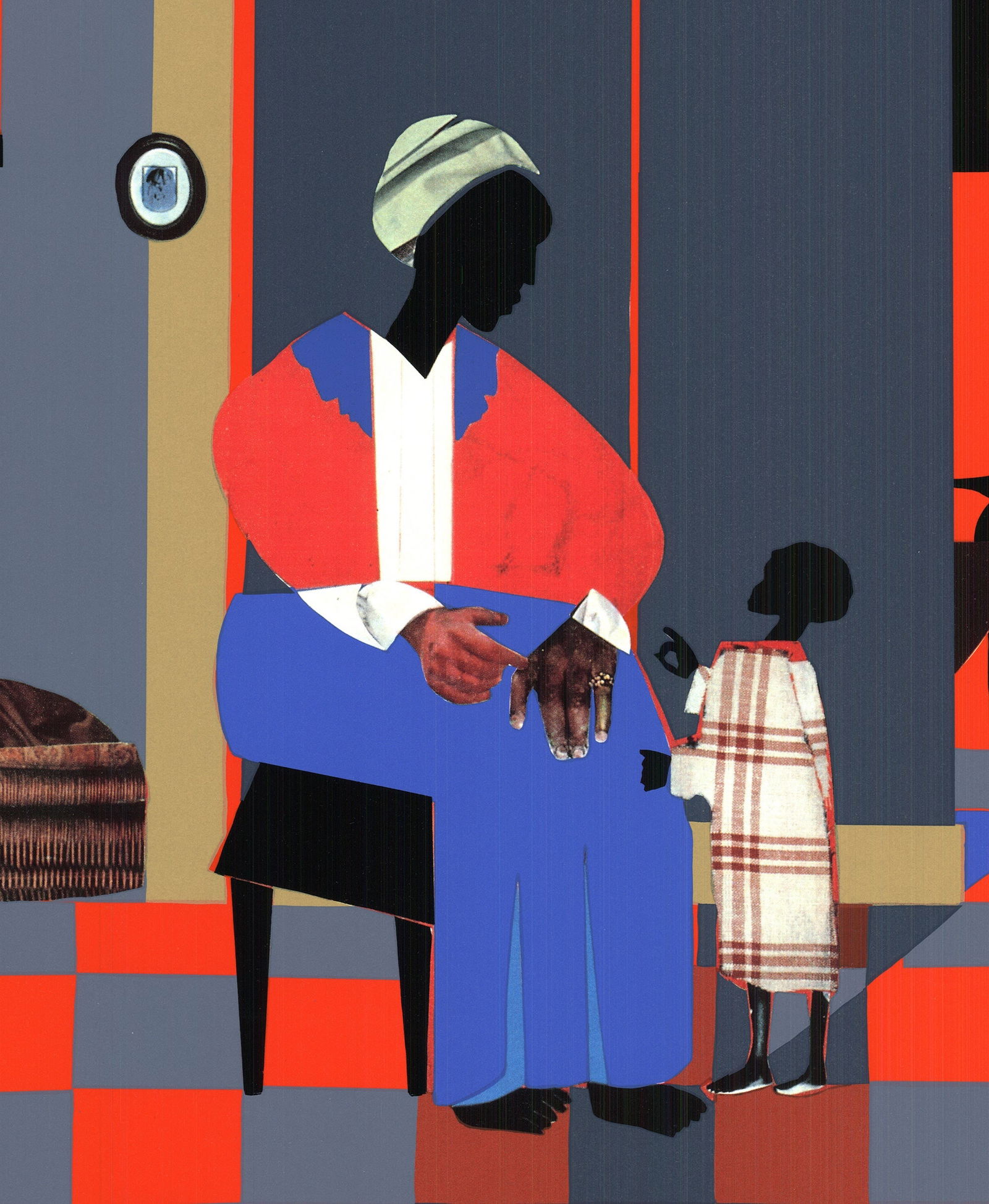 Romare Bearden - Early Carolina Morning - 1995 Serigraph 26" x 33.75" - 2