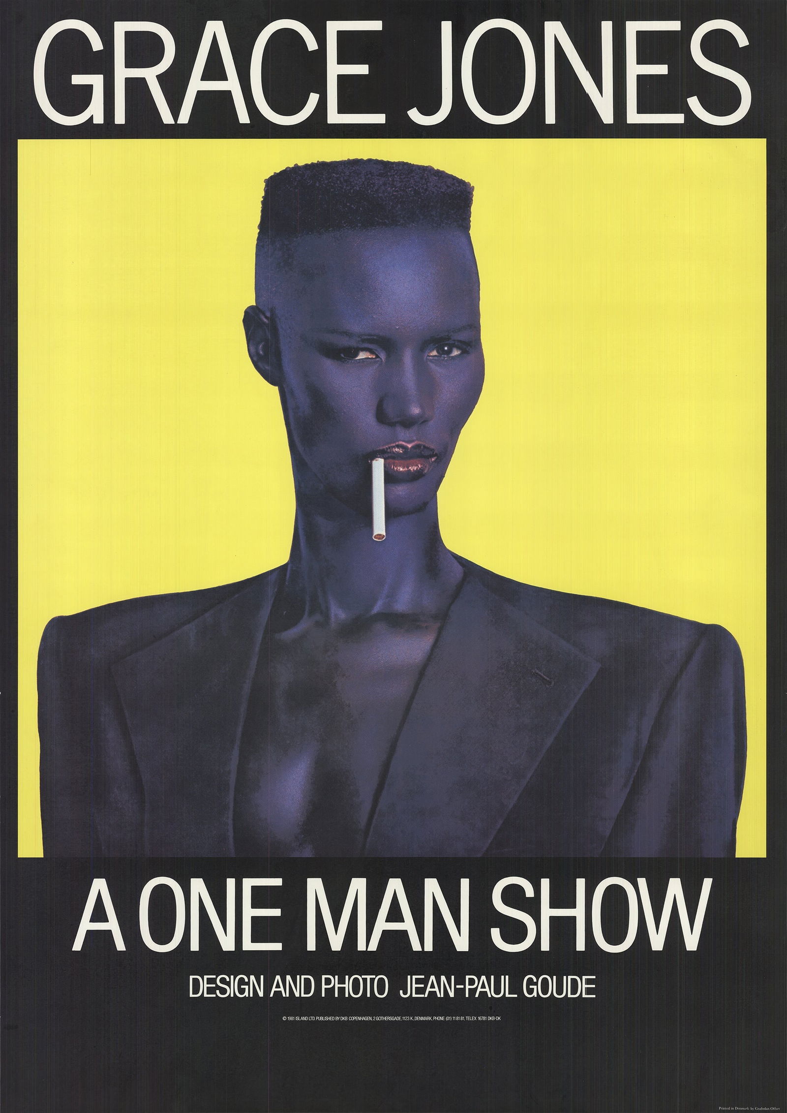 Jean-Paul Goude - Grace Jones - 1981 Giclee 37.75" x 26.75" (1 of 1)