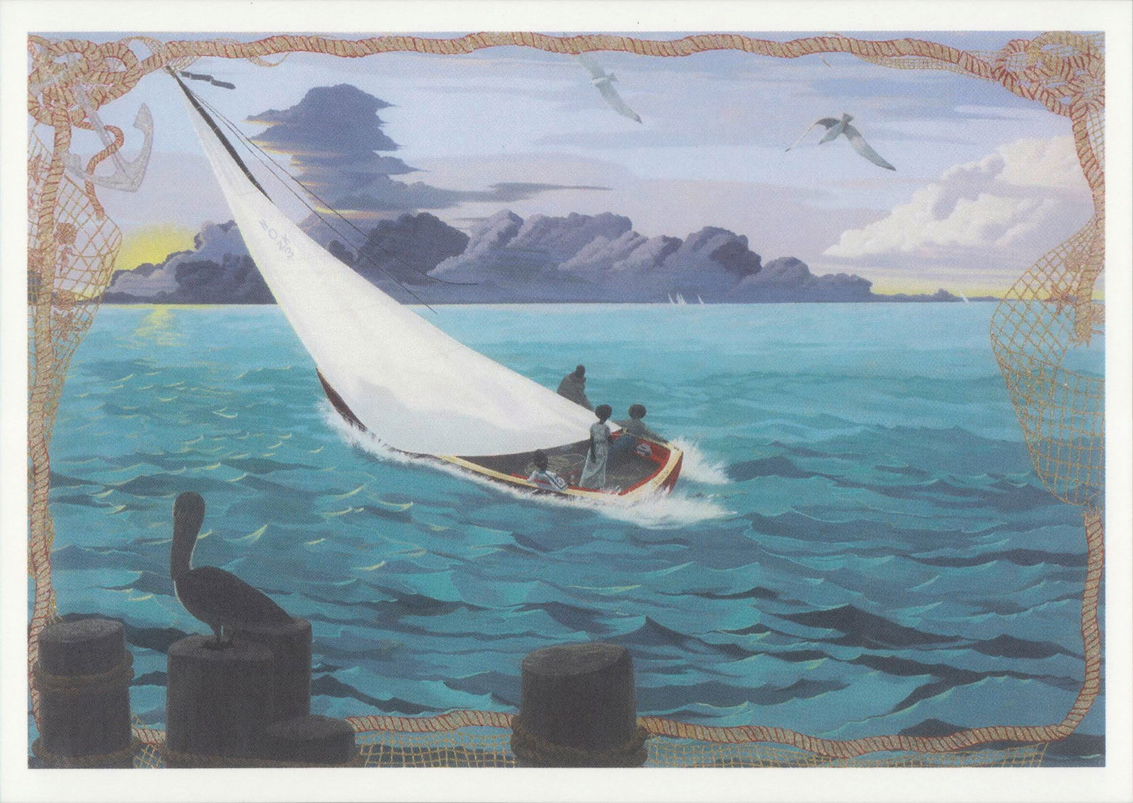 Kerry James Marshall - Gulf Stream - 2025 4.25" x 6" (1 of 4)