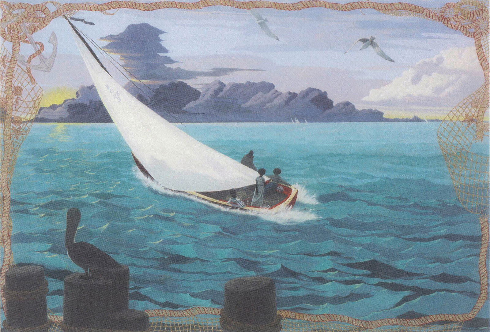 Kerry James Marshall - Gulf Stream - 2025 4.25" x 6" - 2
