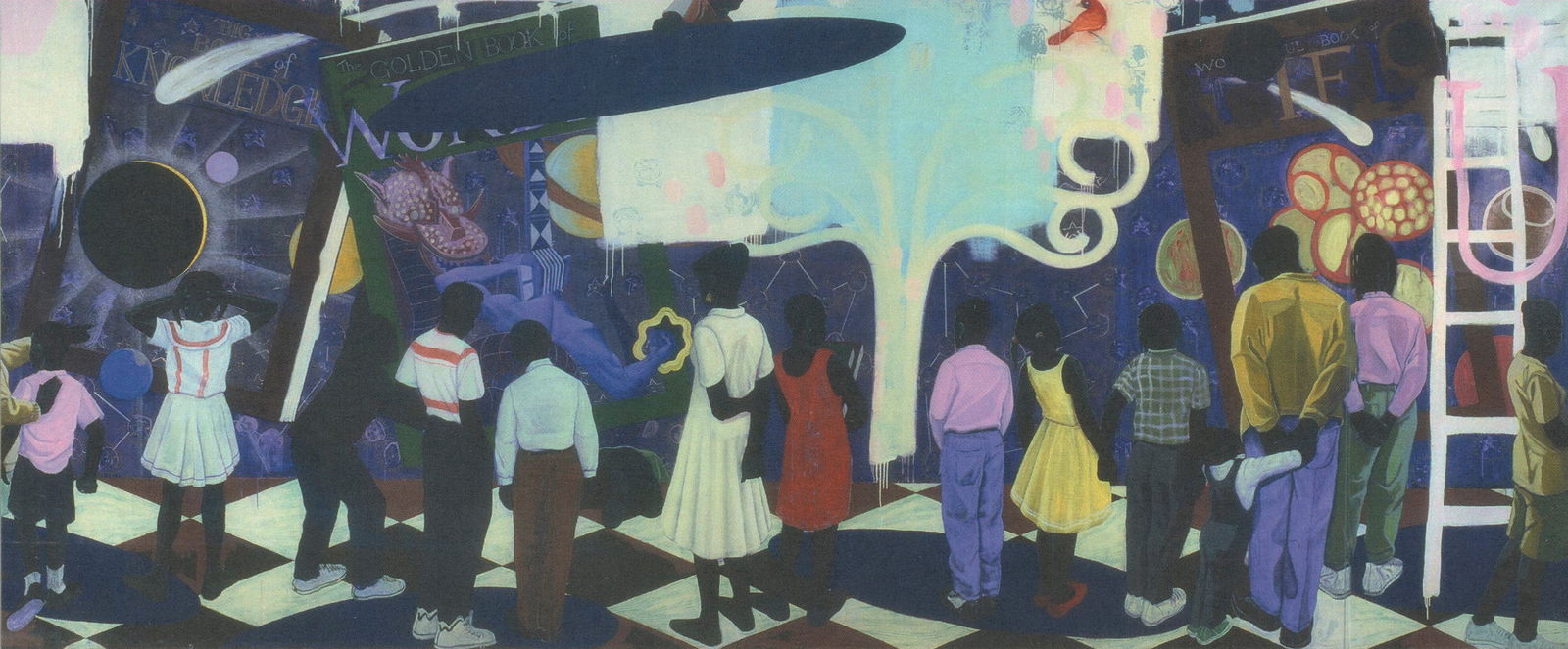 Kerry James Marshall - Knowledge and Wonder - 2025 4.25" x 10" (1 of 4)