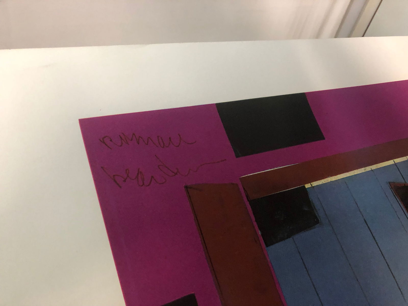 Romare Bearden - Mecklenburg Morning: Sunrise for China Lamp - 1993 Serigraph 35" x 43.75" - 9