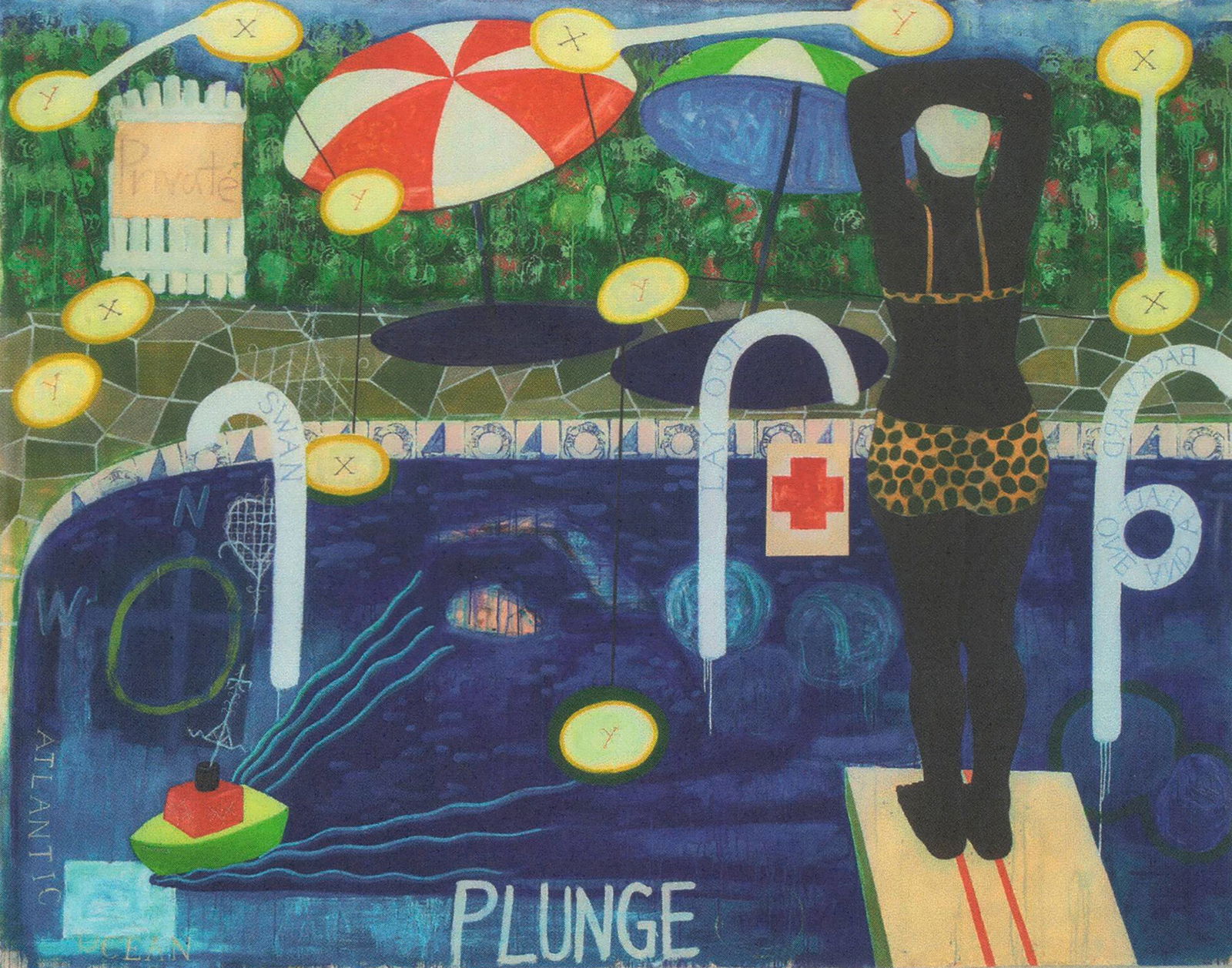 Kerry James Marshall - Plunge - 2025 4.25" x 6" - 2