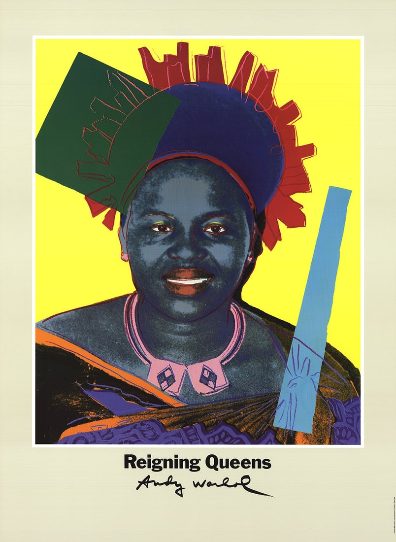 Andy Warhol - Queen Ntombi Twala Of Swaziland - 1986 Offset Lithograph 32.5" x 23.5" (1 of 1)