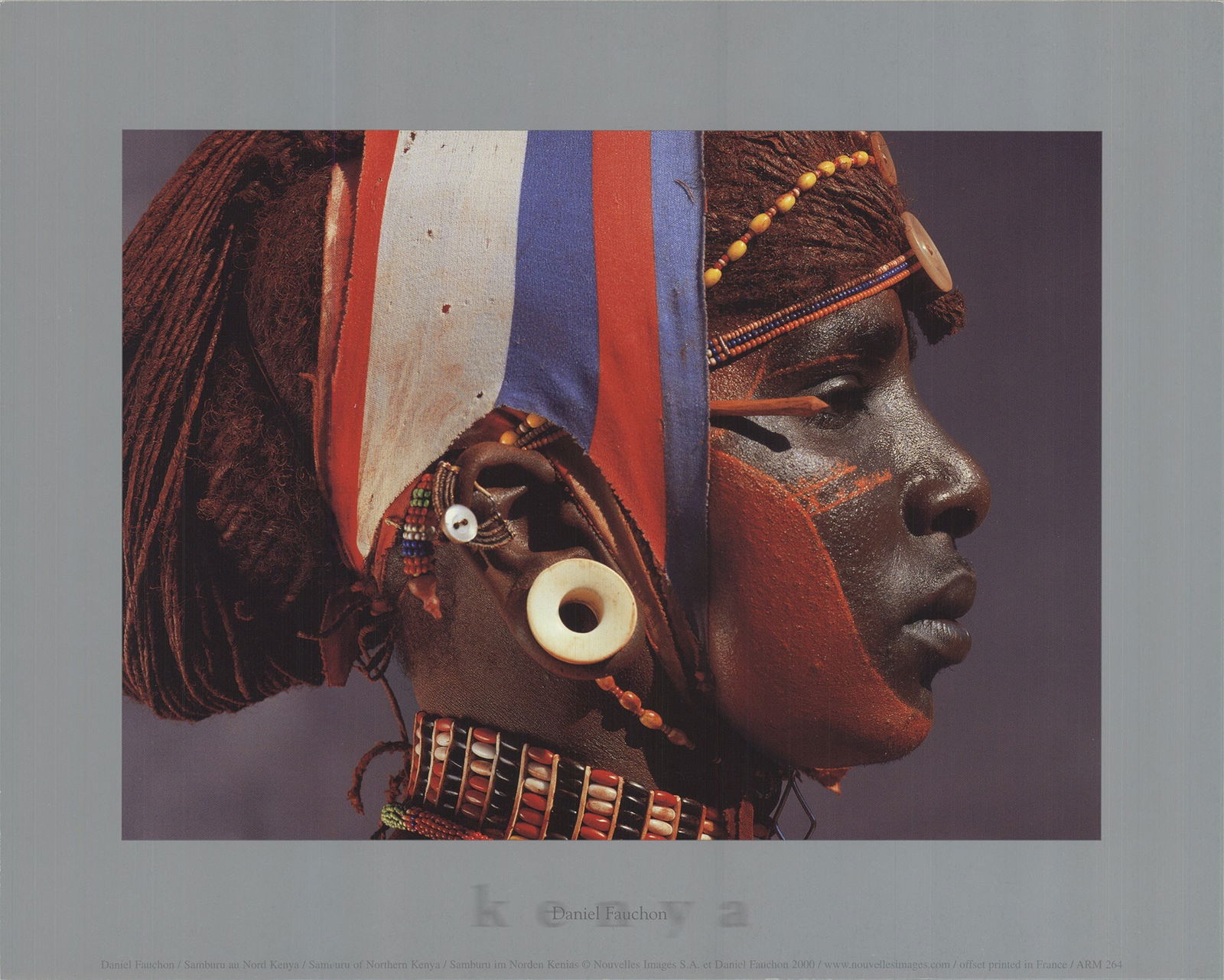 Daniel Fauchon - Samburu of Northern Kenya - 2000 Offset Lithograph 9.5" x 12": Title: Daniel Fauchon - Samburu of Northern Kenya - 2000 Offset Lithograph 9.5" x 12" Artist: Daniel Fauchon Description: "Samburu of Northern Kenya" by Daniel Fauchon, 2000 Unsigned Offset Lithograph