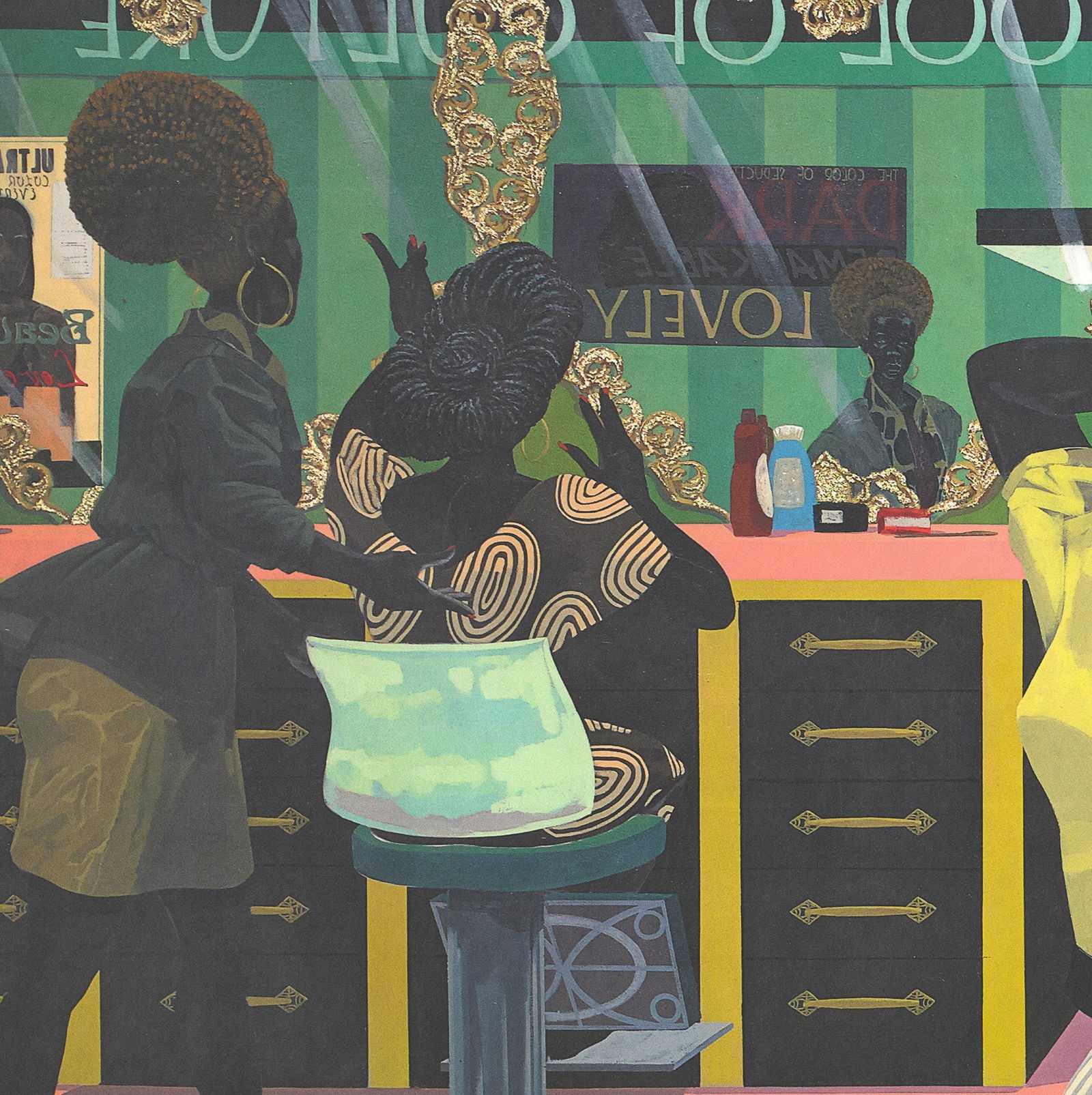 Kerry James Marshall - School of Beauty, School of Culture - 2025 Offset Lithograph 47.25" x 81" - 2