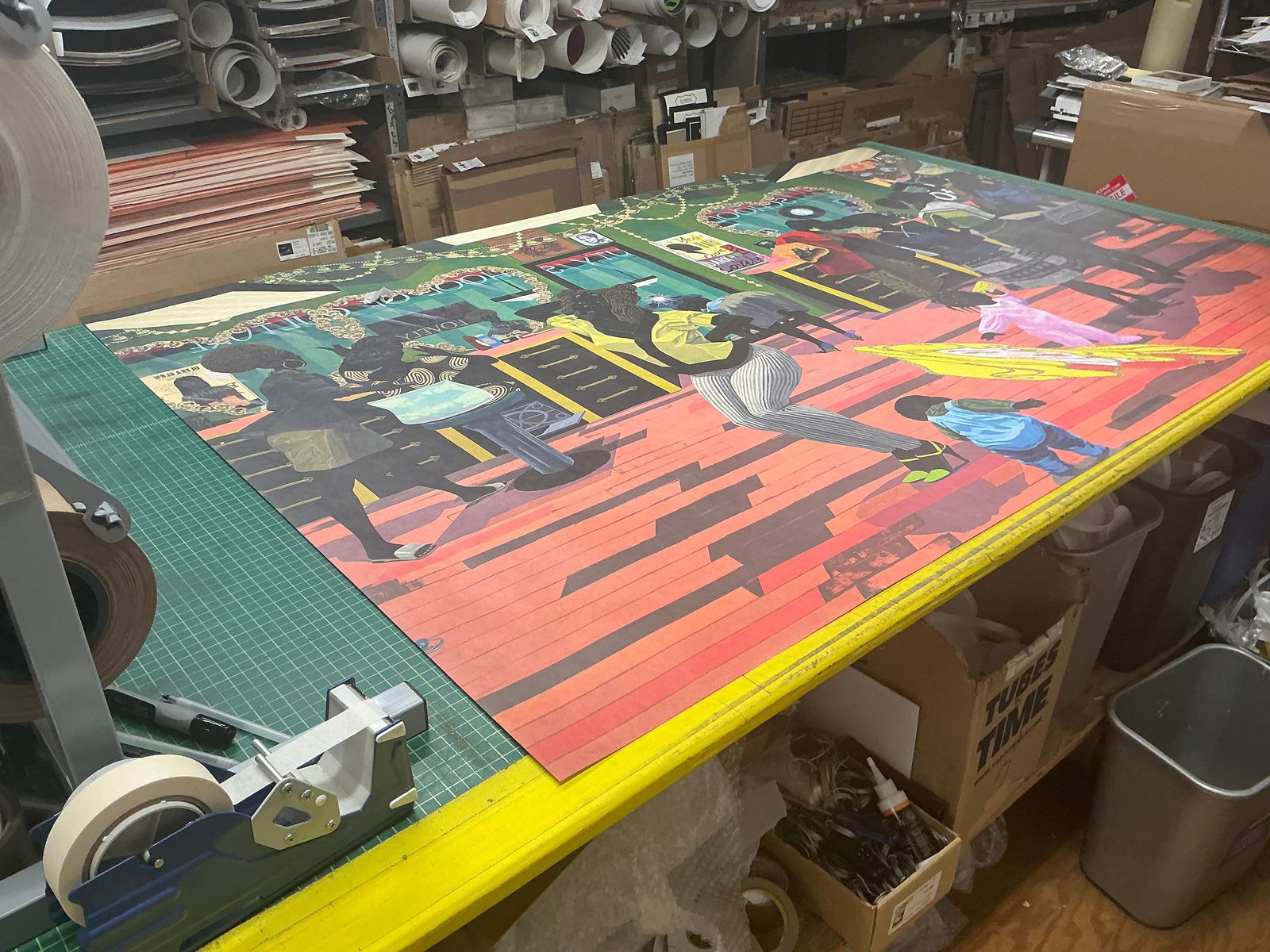 Kerry James Marshall - School of Beauty, School of Culture - 2025 Offset Lithograph 47.25" x 81" - 6