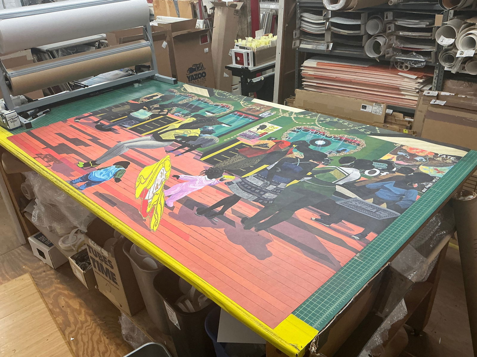 Kerry James Marshall - School of Beauty, School of Culture - 2025 Offset Lithograph 47.25" x 81" - 7