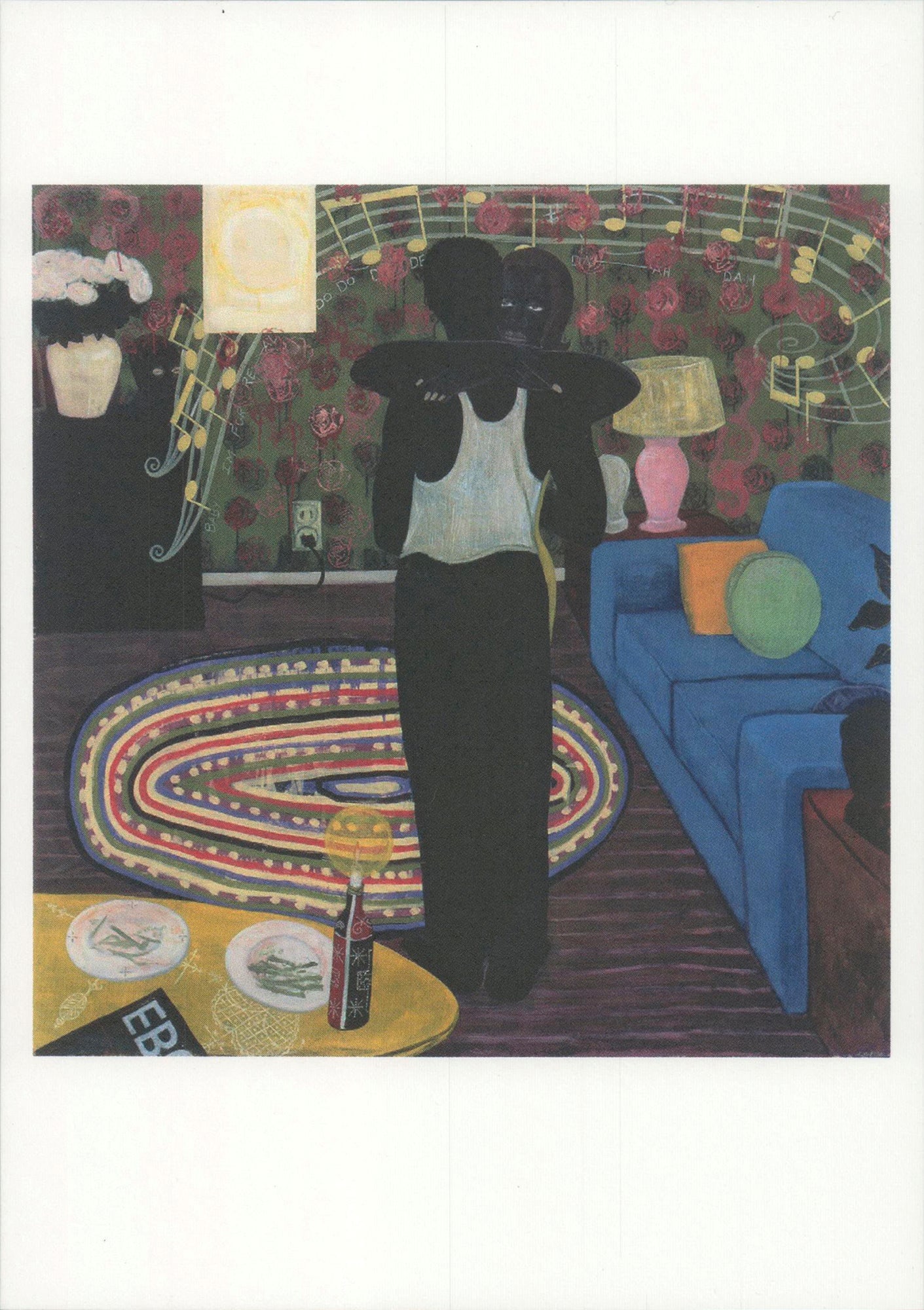 Kerry James Marshall - Slow Dance - 2025 6" x 4.25": Title: Kerry James Marshall - Slow Dance - 2025 6" x 4.25" Artist: Kerry James Marshall Description: "Slow Dance" by Kerry James Marshall, 2025 Postcard. Paper size is 6 x 4.25 inches, with an image s