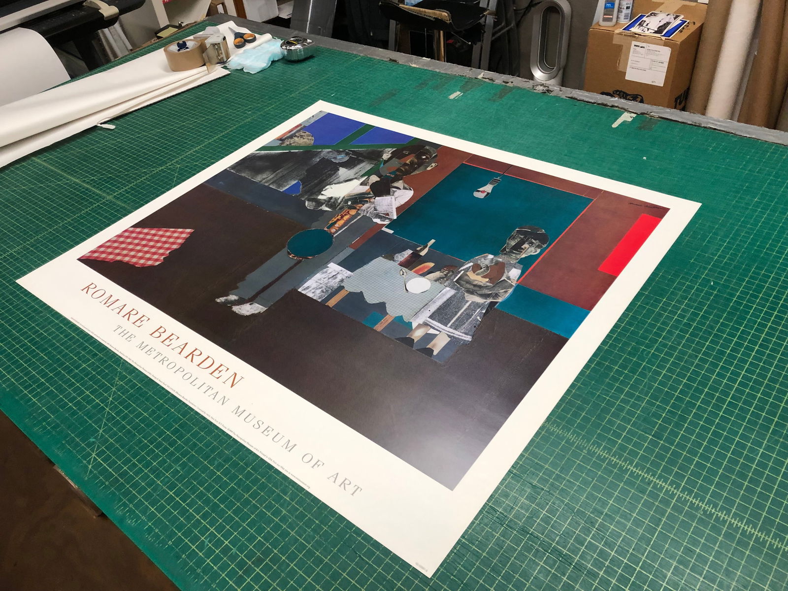 Romare Bearden - The Woodshed - 1999 Offset Lithograph 30" x 34" - 4