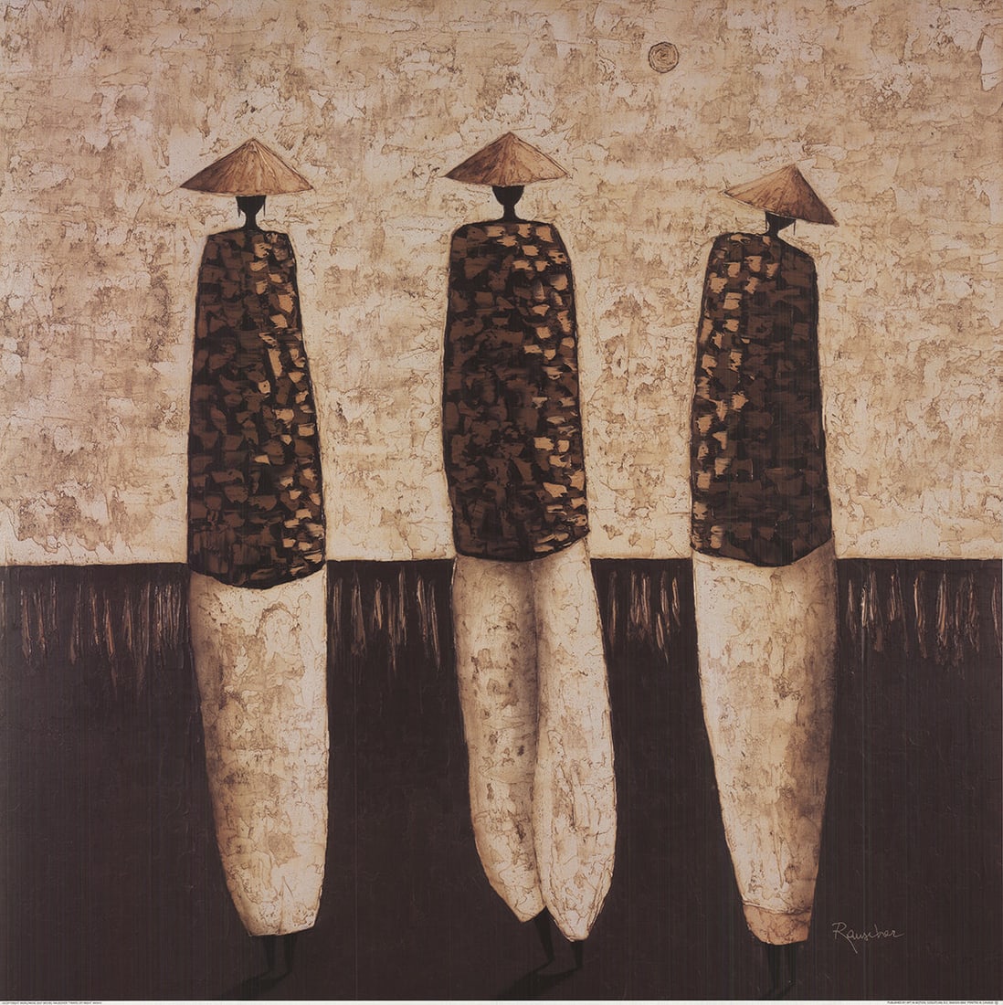 Michel Rauscher - Travel by Night - 2007 Offset Lithograph 27.5" x 27.5": Title: Michel Rauscher - Travel by Night - 2007 Offset Lithograph 27.5" x 27.5" Artist: Michel Rauscher Description: "Travel by Night" by Michel Rauscher, 2007 Unsigned Offset Lithograph. Paper size