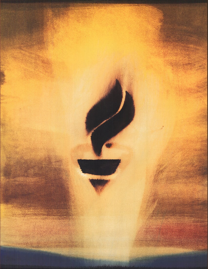 Ross Bleckner - Unity '94 - 1994 Offset Lithograph 34" x 24" - 2