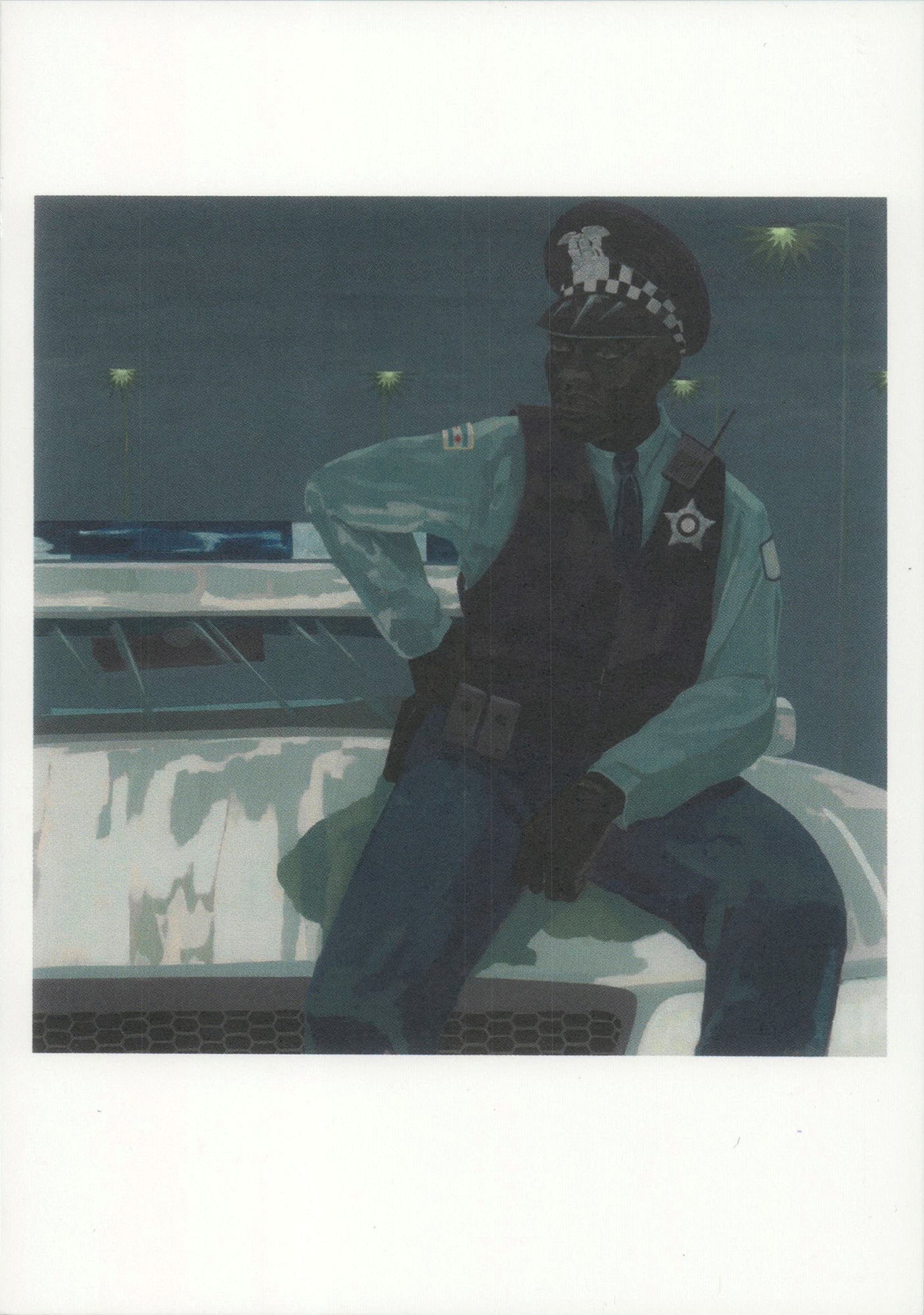 Kerry James Marshall - Untitled (Policeman) - 2025 6" x 4.25" (1 of 4)