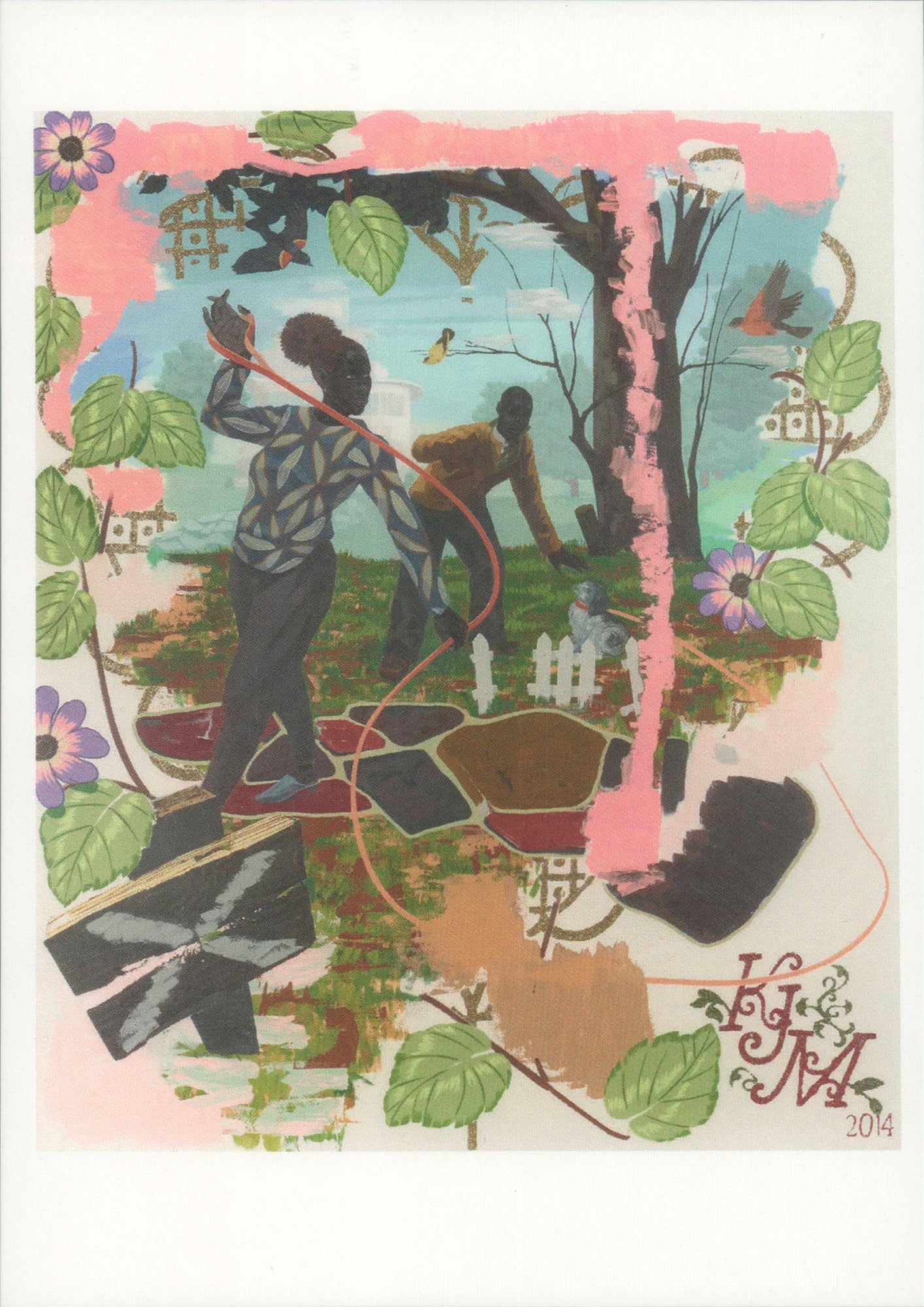 Kerry James Marshall - Vignette #15 - 2025 6" x 4.25": Title: Kerry James Marshall - Vignette #15 - 2025 6" x 4.25" Artist: Kerry James Marshall Description: "Vignette #15" by Kerry James Marshall, 2025 Postcard. Paper size is 6 x 4.25 inches, with an ima