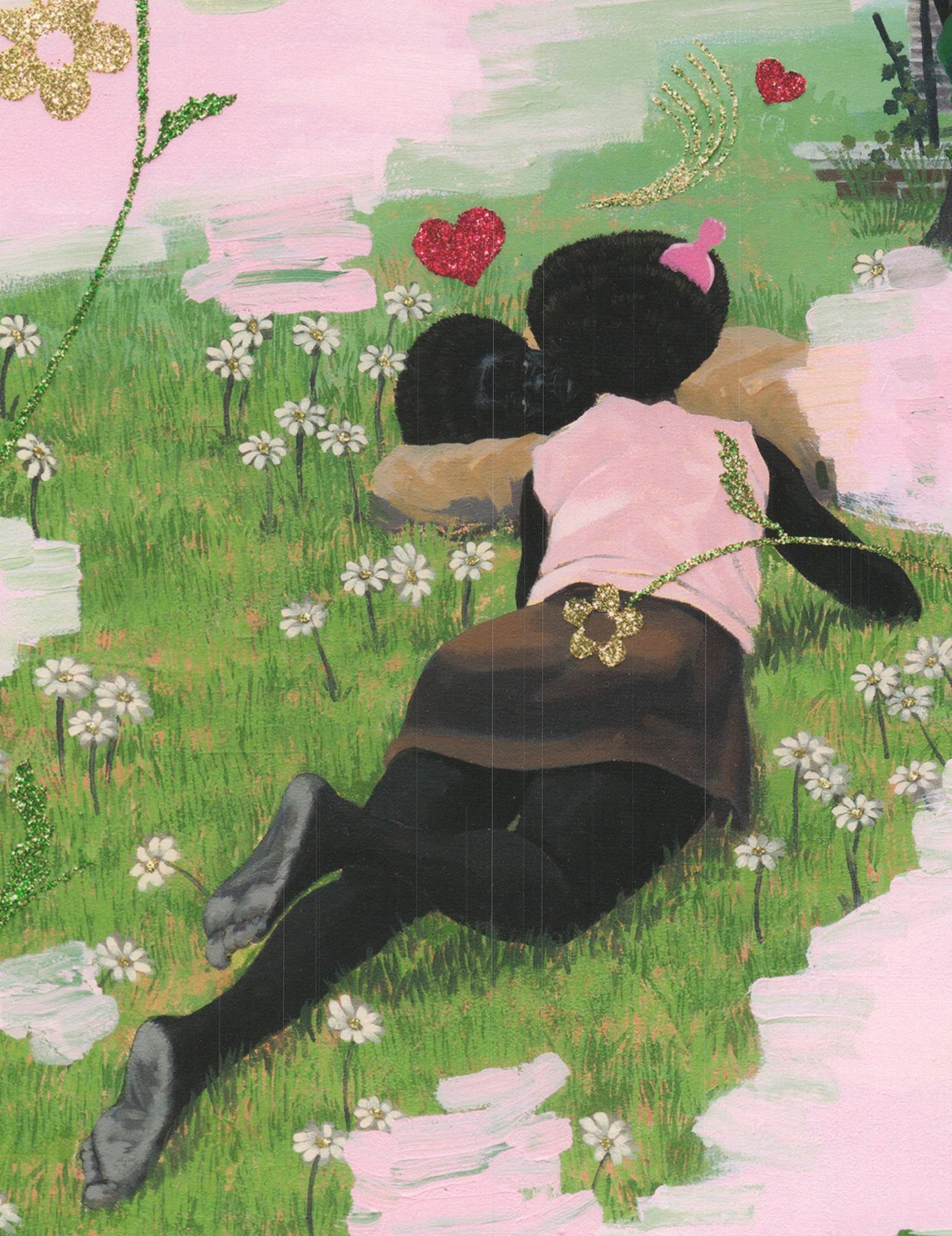 Kerry James Marshall - Vignettes: Vignette #14 (La La La) - 2025 Offset Lithograph 16.75" x 13.75" - 2