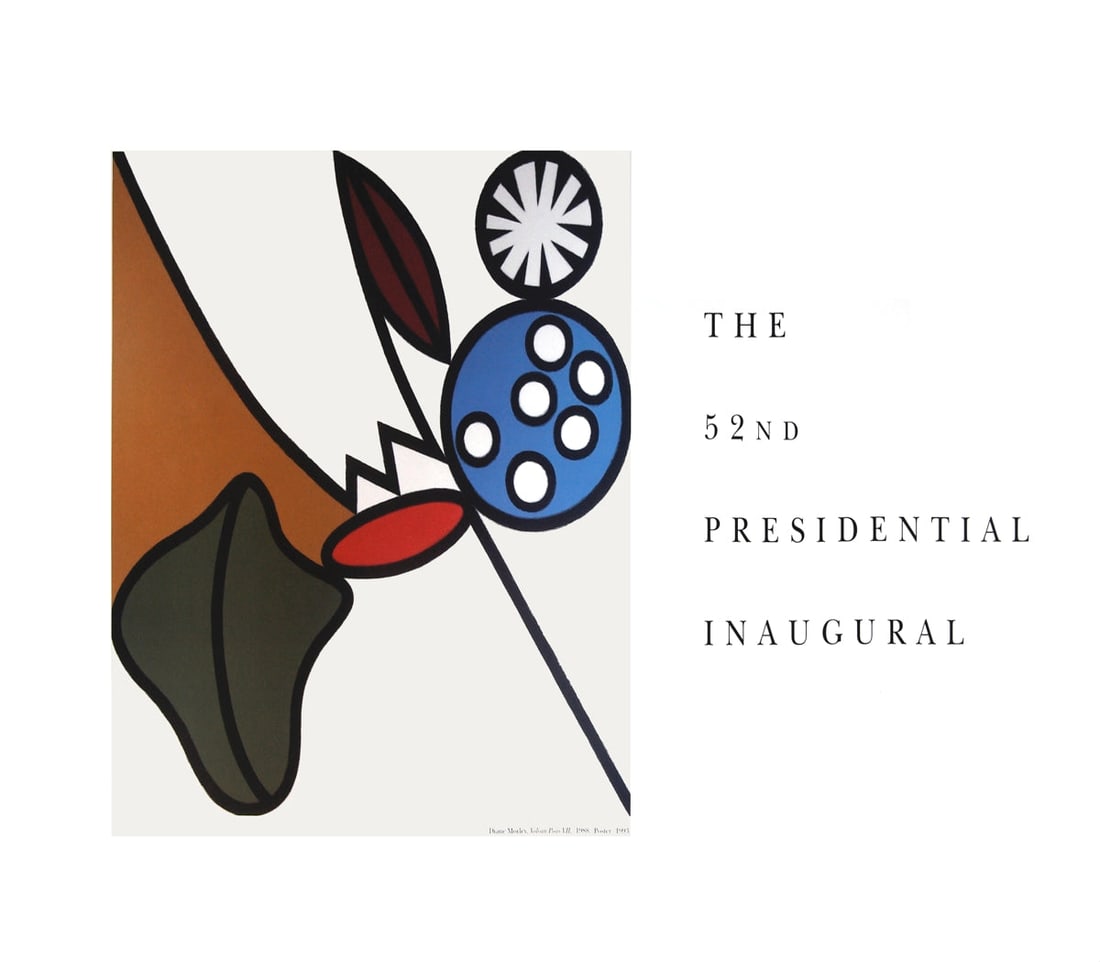 Diane Morley - Volcan Poas VII (52nd Presidential Inauguration) - 1993 Offset Lithograph 26" x 38": Title: Diane Morley - Volcan Poas VII (52nd Presidential Inauguration) - 1993 Offset Lithograph 26" x 38" Artist: Diane Morley Description: "Volcan Poas VII (52nd Presidential Inauguration)" by Diane