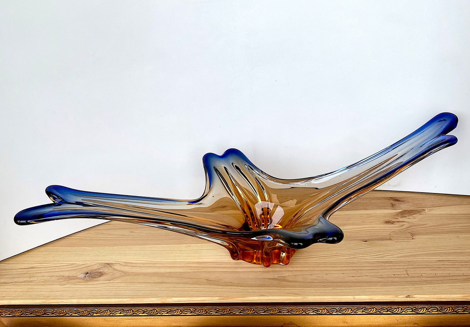 Vintage handcrafted Vase made from blown glass - 7