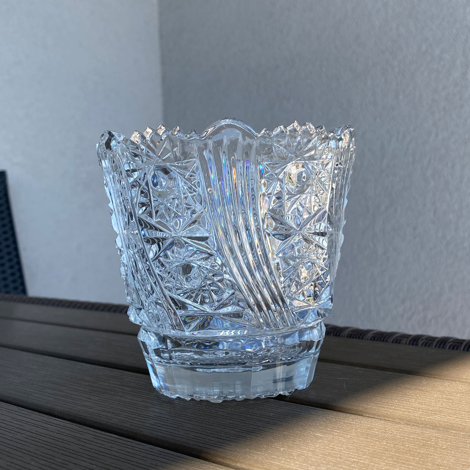 Vintage Bohemian crystal 24% PbO - 2