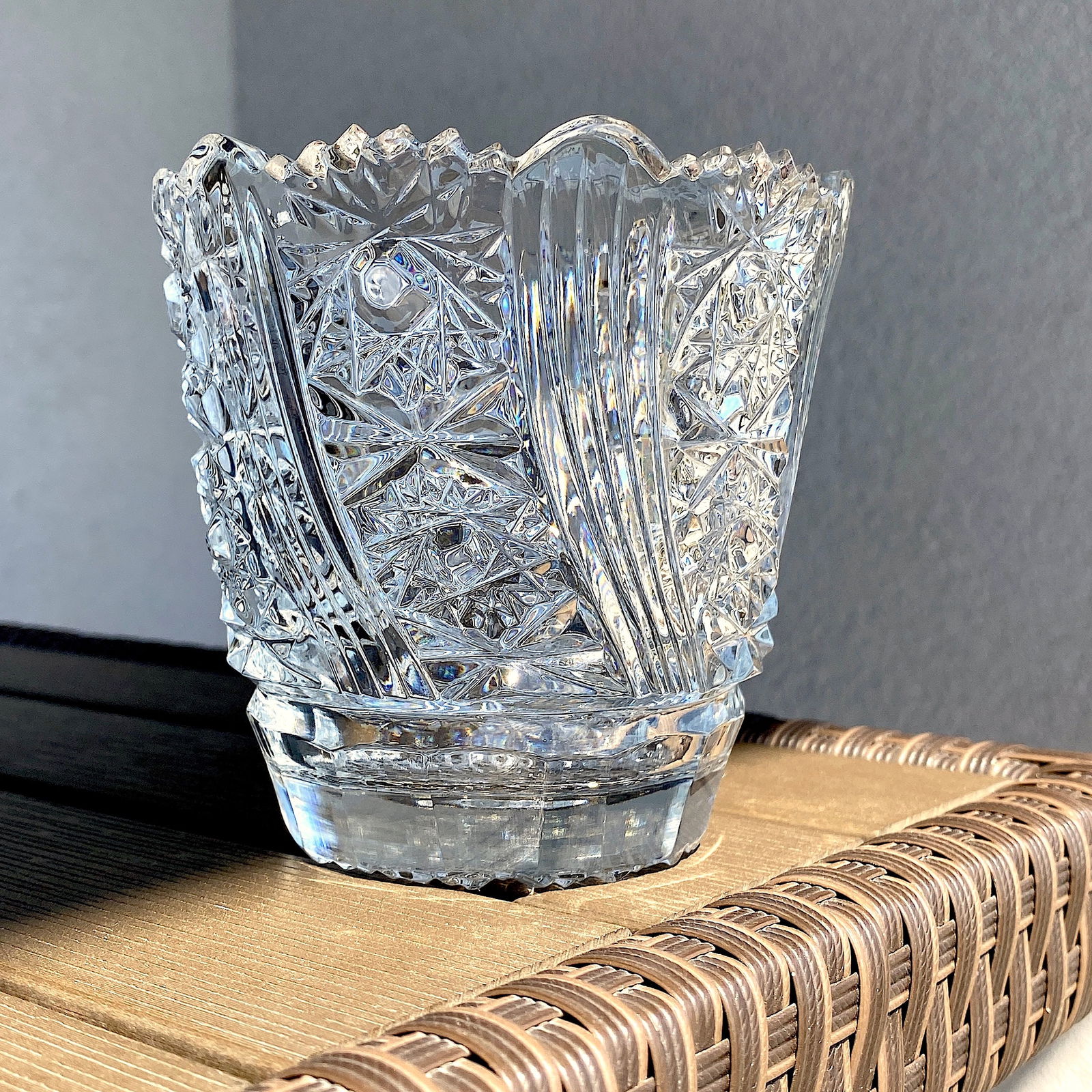 Vintage Bohemian crystal 24% PbO - 3