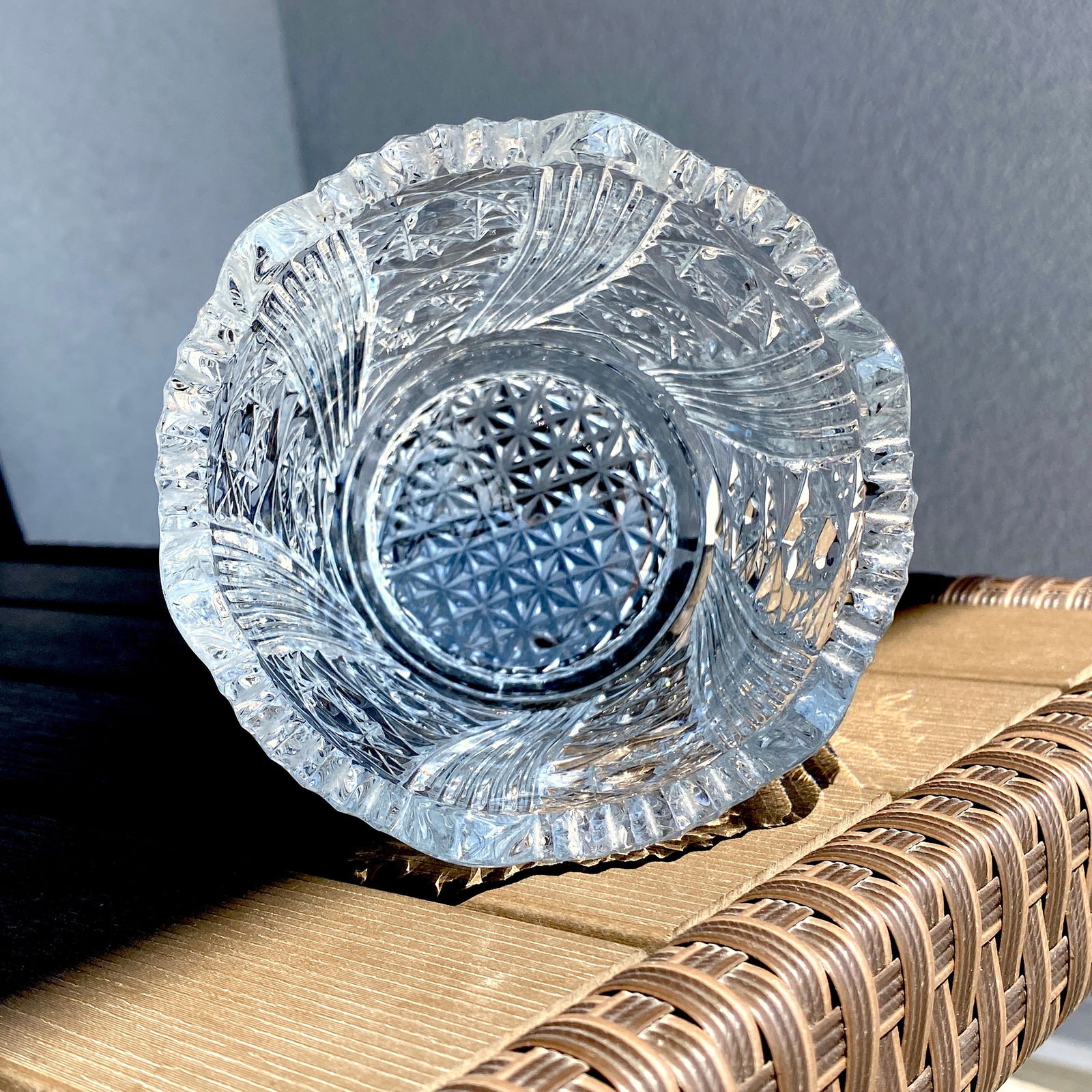 Vintage Bohemian crystal 24% PbO - 5