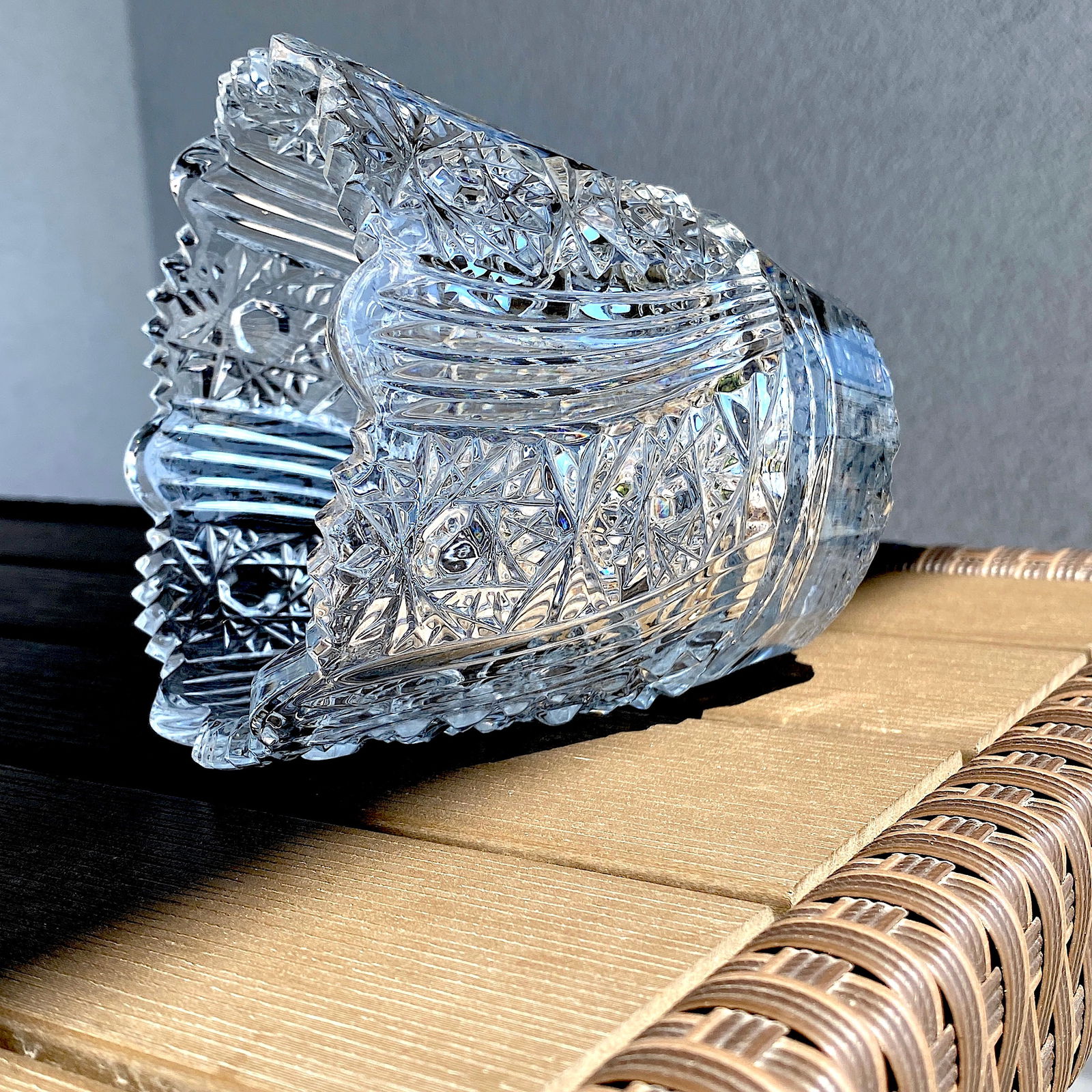 Vintage Bohemian crystal 24% PbO - 6