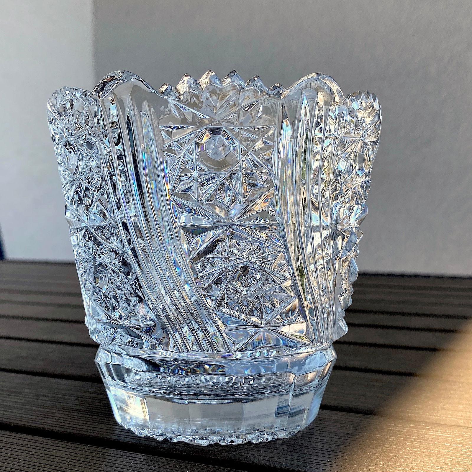 Vintage Bohemian crystal 24% PbO - 8