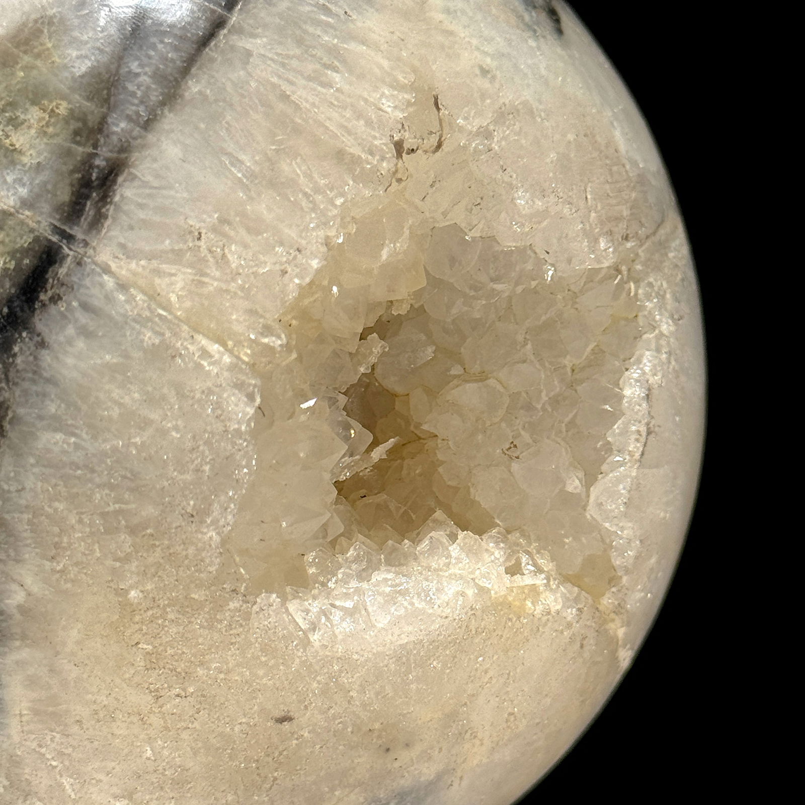 Wonderful set of a crystal sphere and a cube calcite cluster - 10