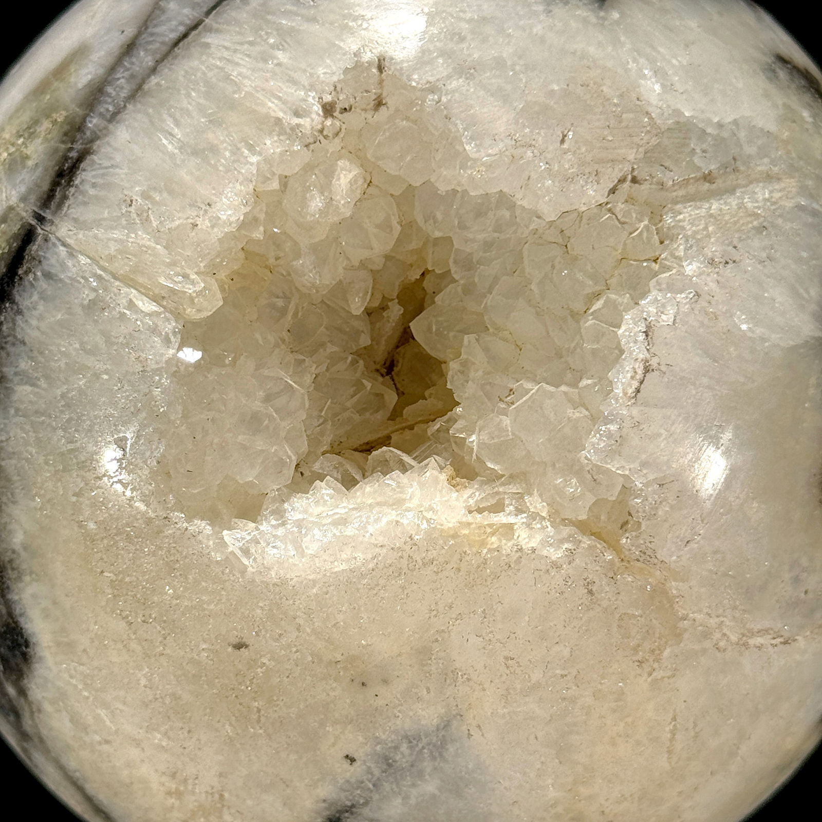 Wonderful set of a crystal sphere and a cube calcite cluster - 6