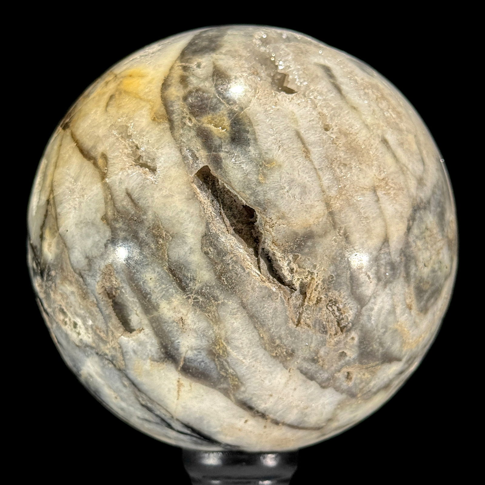 Wonderful set of a crystal sphere and a cube calcite cluster - 8