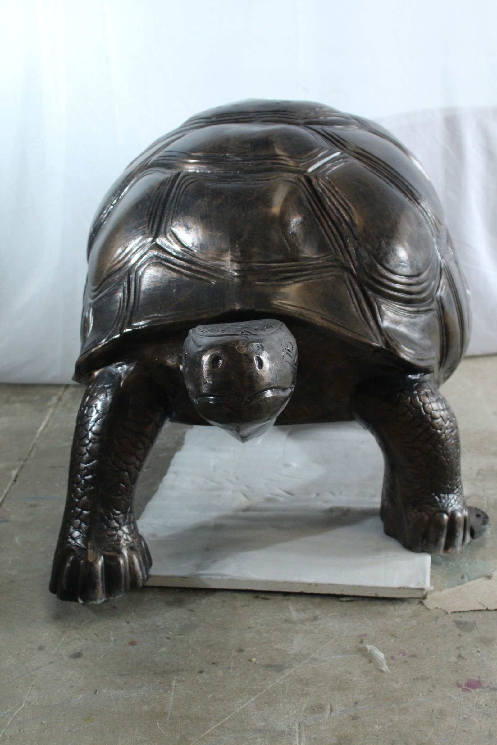 Giant Walking Tortoise Aluminum Statue - Indoor & Outdoor Garden & Decor Sculpture - 49" x 30" x 32" - 11