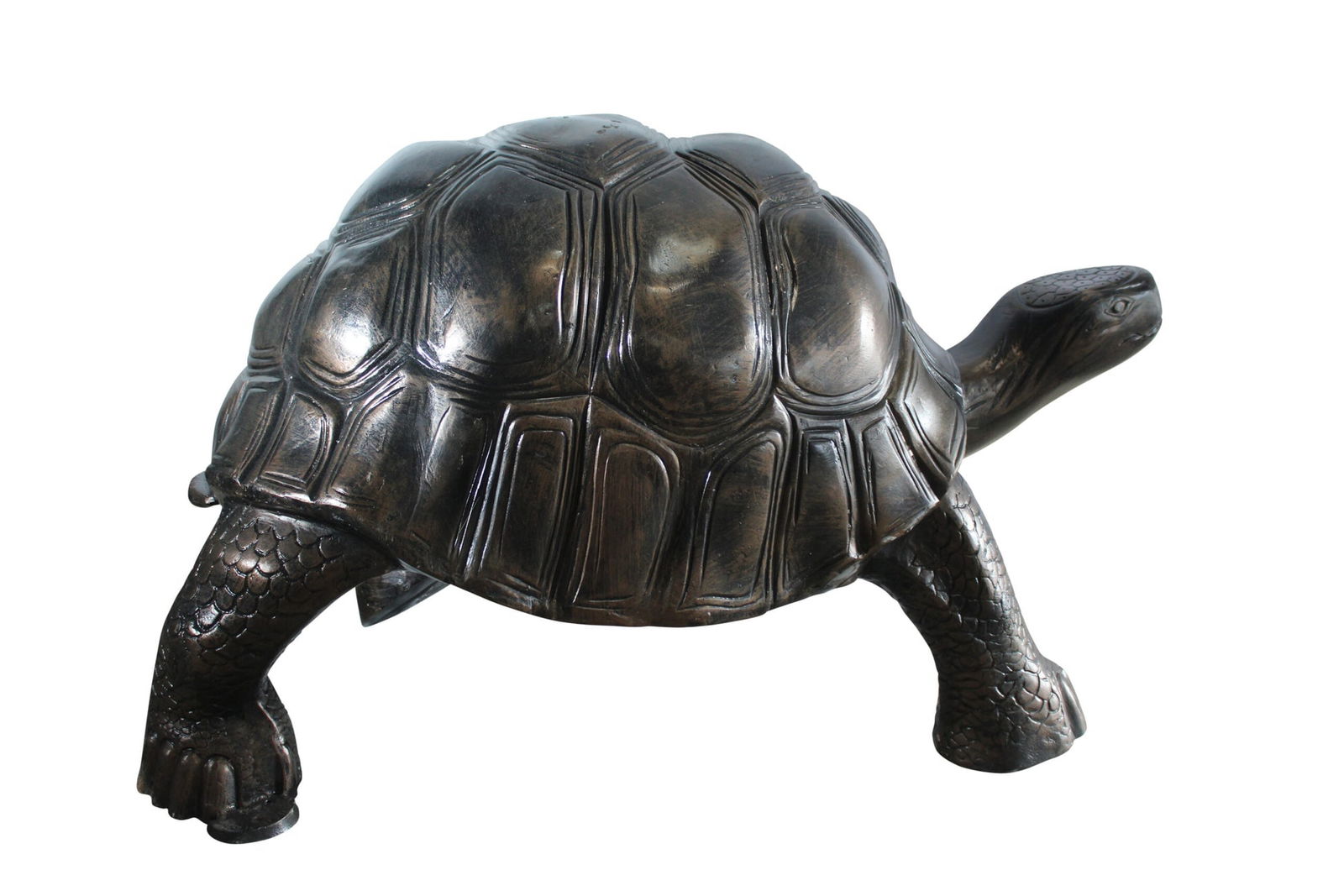 Giant Walking Tortoise Aluminum Statue - Indoor & Outdoor Garden & Decor Sculpture - 49" x 30" x 32" (1 of 12)