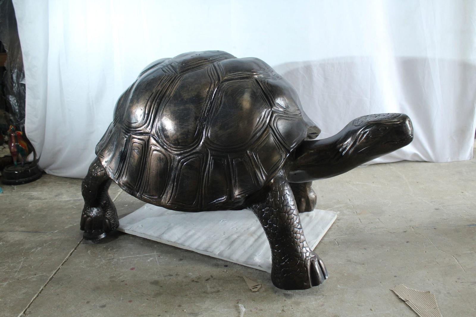 Giant Walking Tortoise Aluminum Statue - Indoor & Outdoor Garden & Decor Sculpture - 49" x 30" x 32" - 6