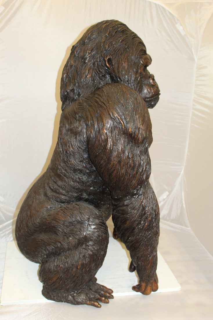 King Kong Bronze Statue - Size: 32"L x 28"W x 49"H. - 6