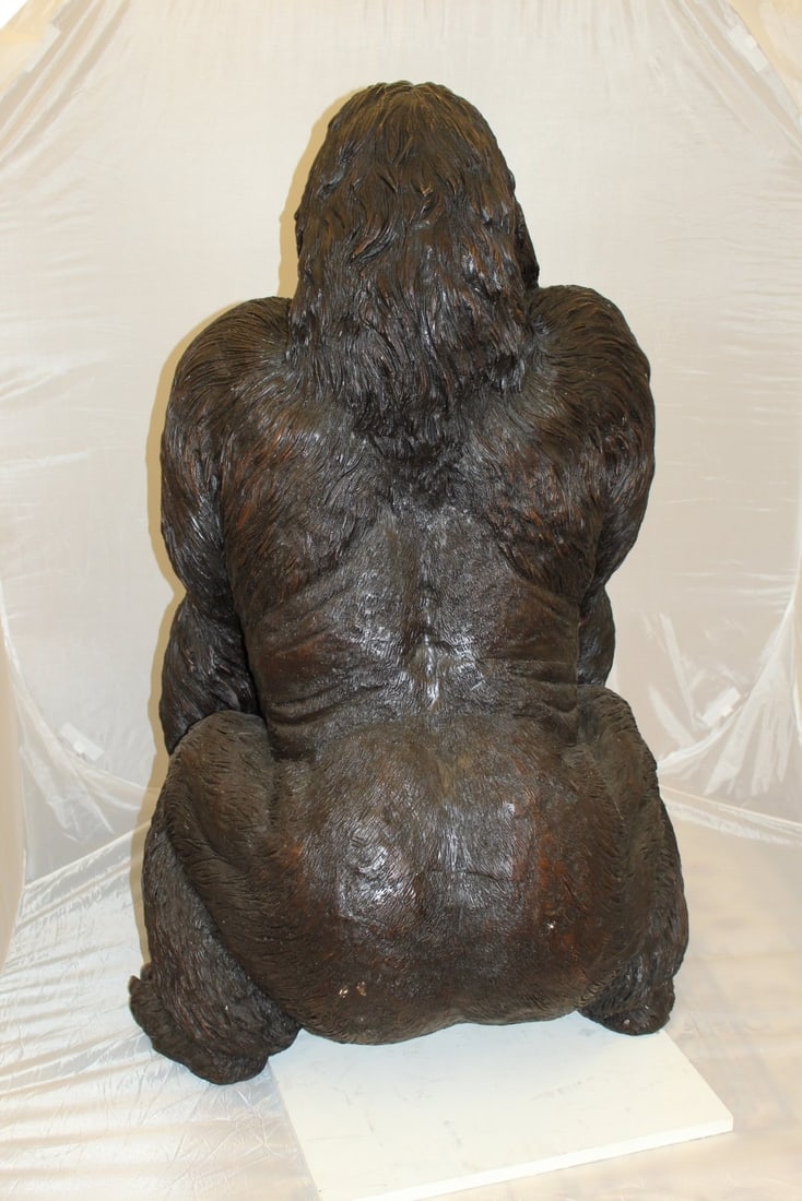 King Kong Bronze Statue - Size: 32"L x 28"W x 49"H. - 8