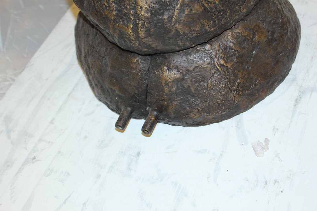 Horse on a Rock Fountain Bronze Statue - Size: 20"L x 18"W x 56"H. - 12