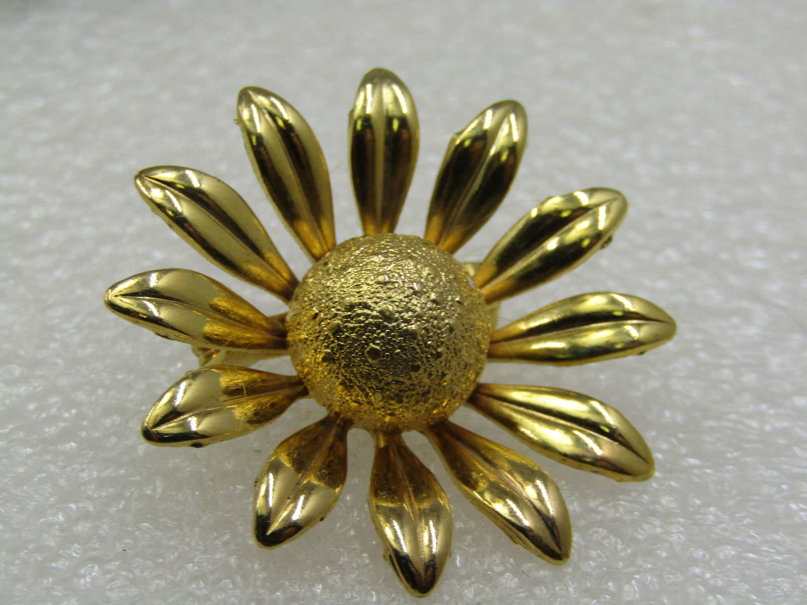 Vintage Sunflower Brooch, 1960's-1970's, 1.5" - 3