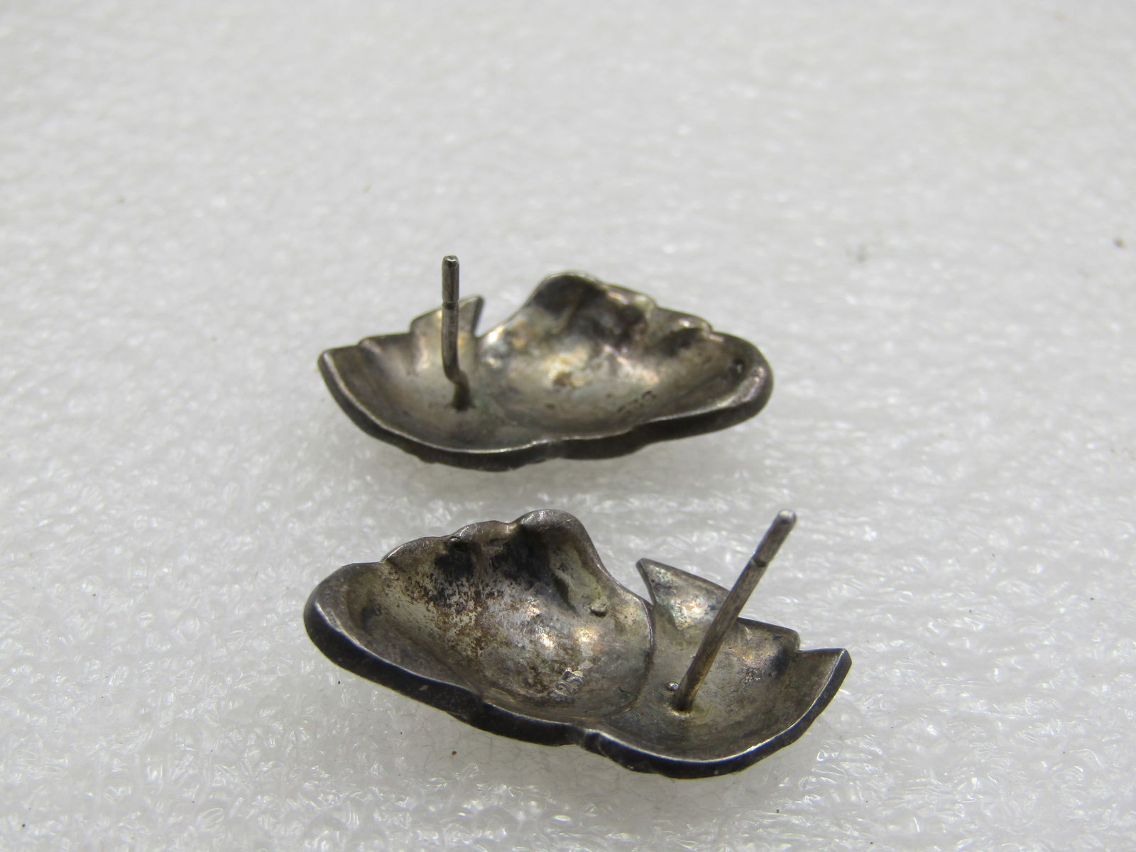 Vintage Sterling Marcasite Earrings, 1940's-1950's - 4