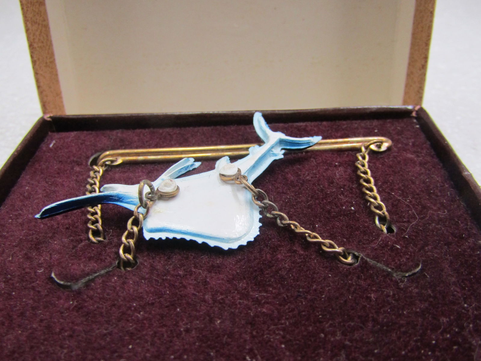 Vintage Sailfish Tie Bar by Wildlife Miniatures = in Box, 2.5" - 4