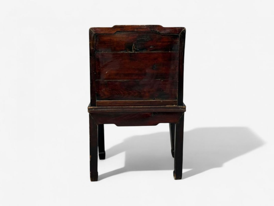 Qing Dynasty Style, Hardwood, Cane, Marble, Chinese Armchairs, China, 19th c. - 11