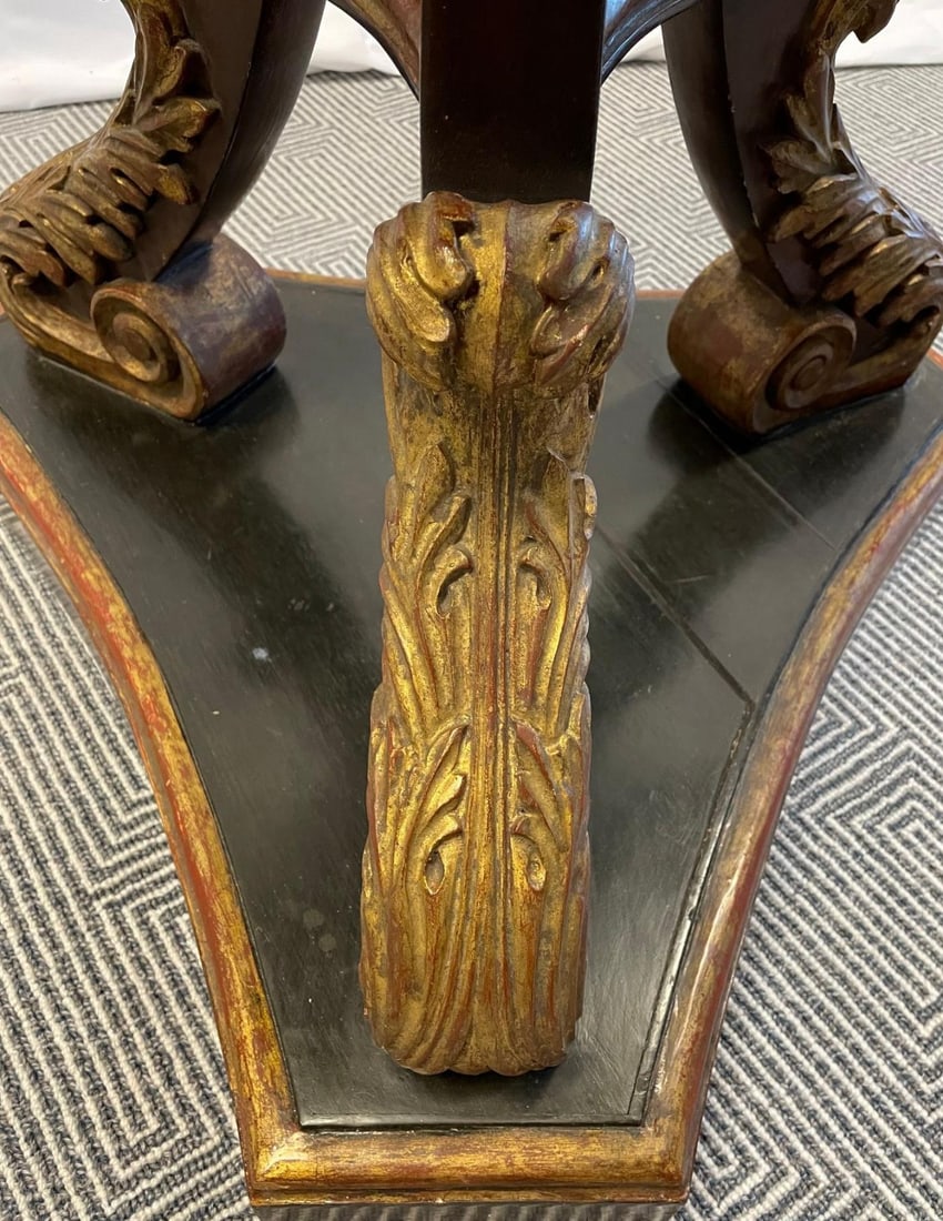 Georgian Gilt Wood Planter, Jardinière, Ebony and Gilt Design - 10