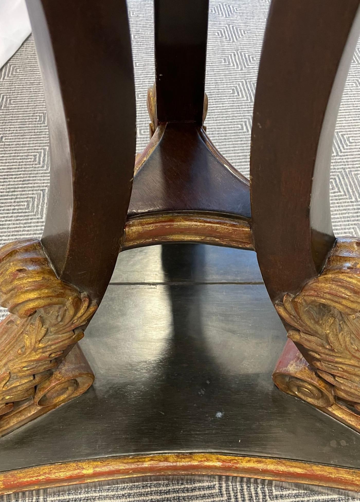 Georgian Gilt Wood Planter, Jardinière, Ebony and Gilt Design - 11