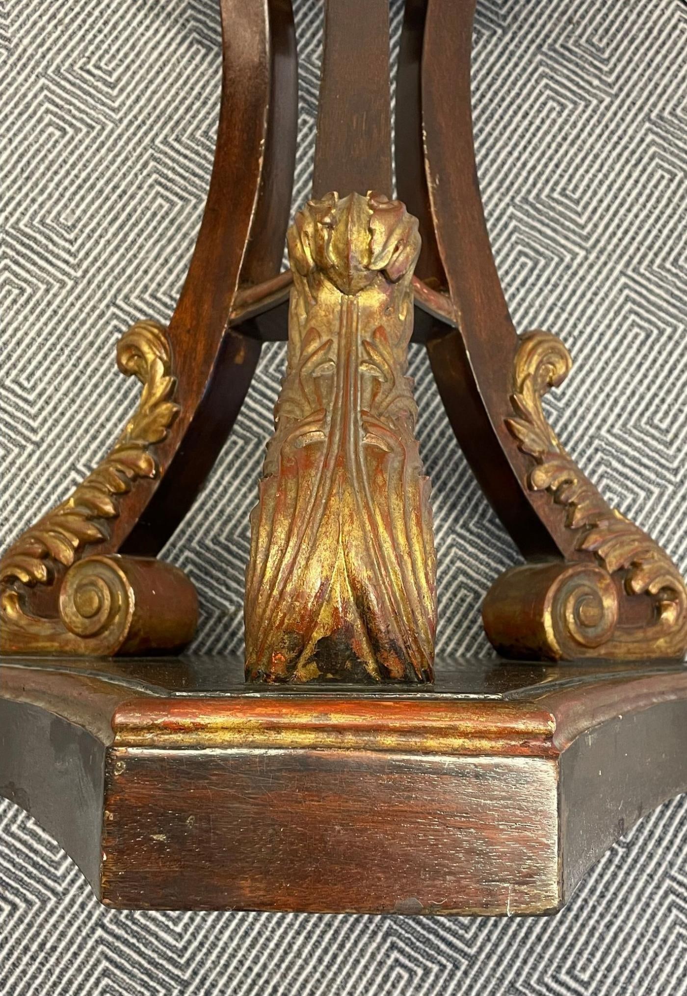 Georgian Gilt Wood Planter, Jardinière, Ebony and Gilt Design - 8