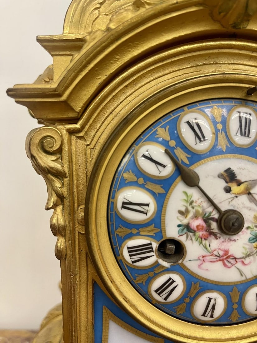 Louis XVI Dore Bronze Mantle Clock, Conrad Felsing, Berlin - 4